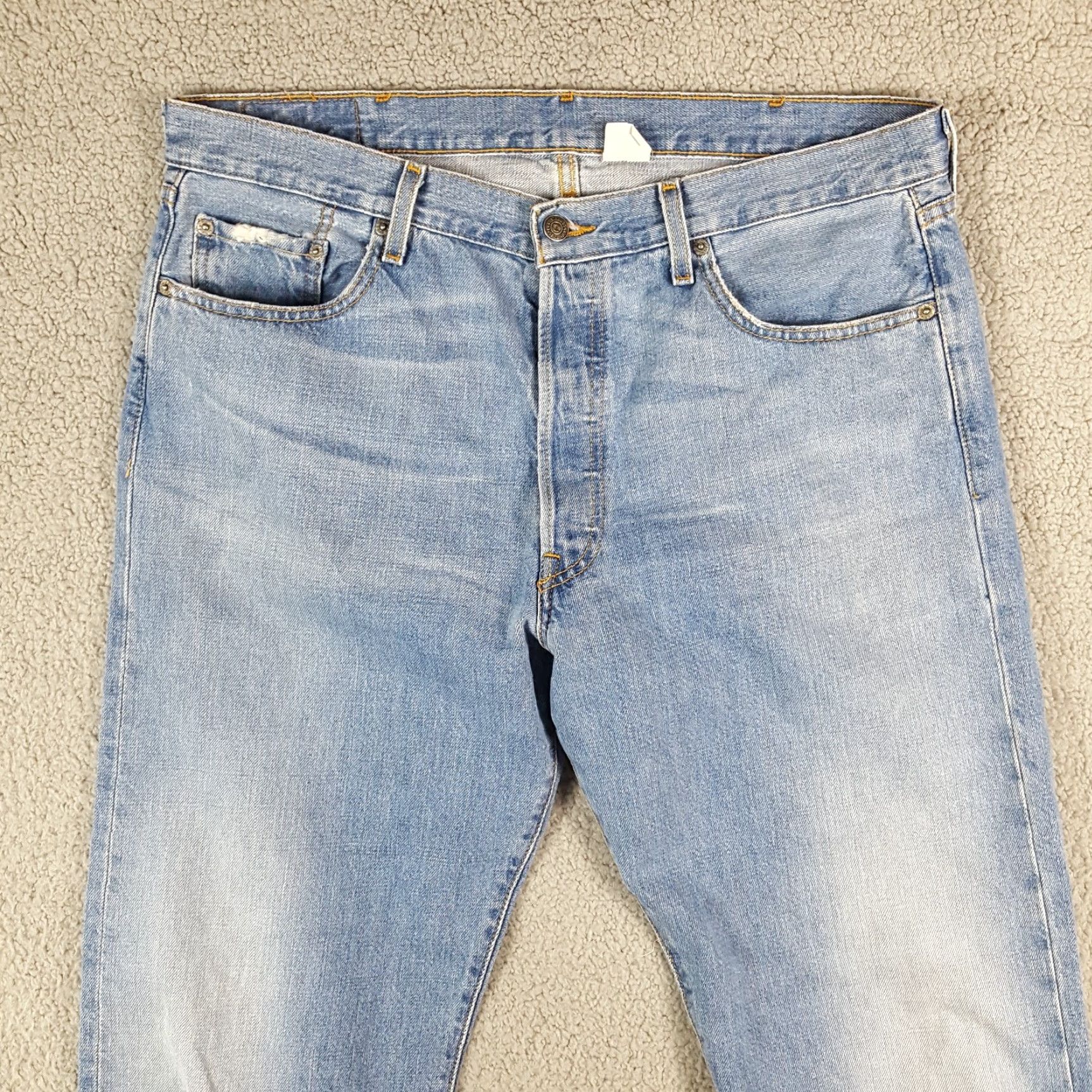 Levi's VINTAGE Levi's 501 Jeans Men Size 38x32 Straight Leg Denim Blue 90s Y2K Classic Size US 38 / EU 54 - 2 Thumbnail