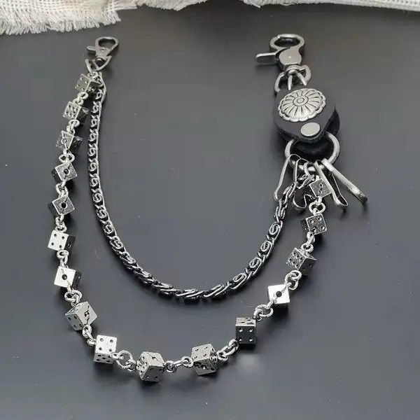 Jewelry Dice and Tribe Jean Motor Rock Wallet Chain Size ONE SIZE - 1 Thumbnail