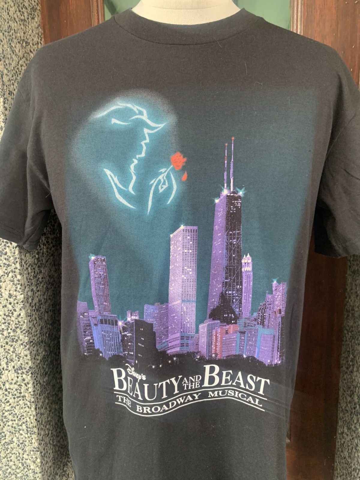 Beauty Beast × Disney × Vintage Vintage 90s Beauty And The Beast The Broadway Musical Tees Size US M / EU 48-50 / 2 - 2 Thumbnail