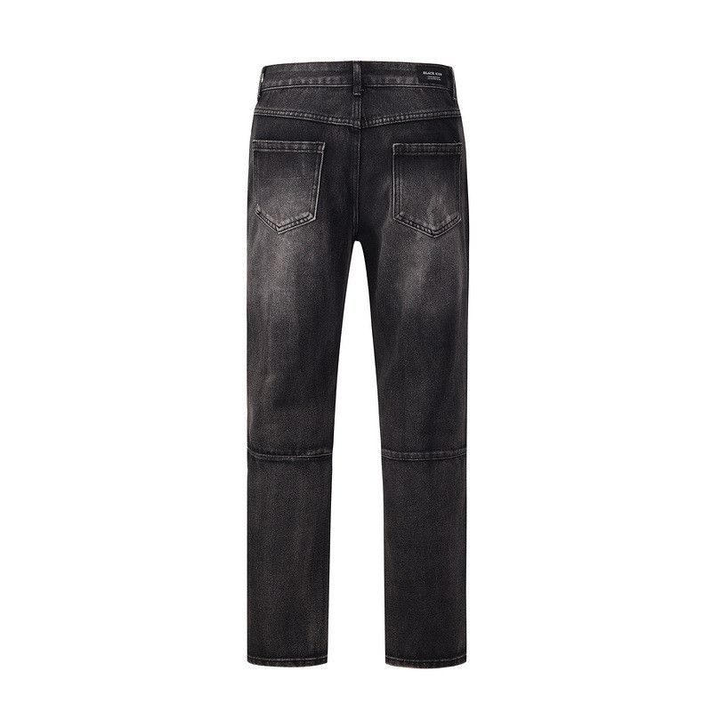Japanese Brand × Jean High street retro washed distressed whisker straight jeans Size US 32 / EU 48 - 2 Thumbnail