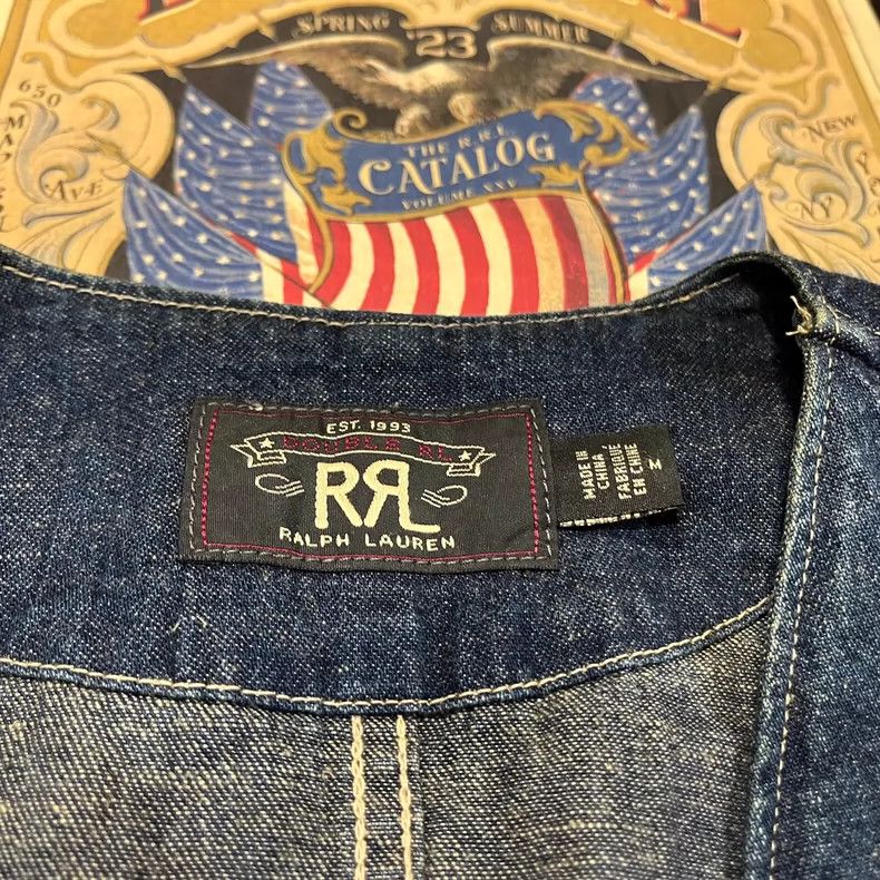 RRL Ralph Lauren RRL Ralph Lauren Cotton and linen denim vest Size US M / EU 48-50 / 2 - 3 Thumbnail