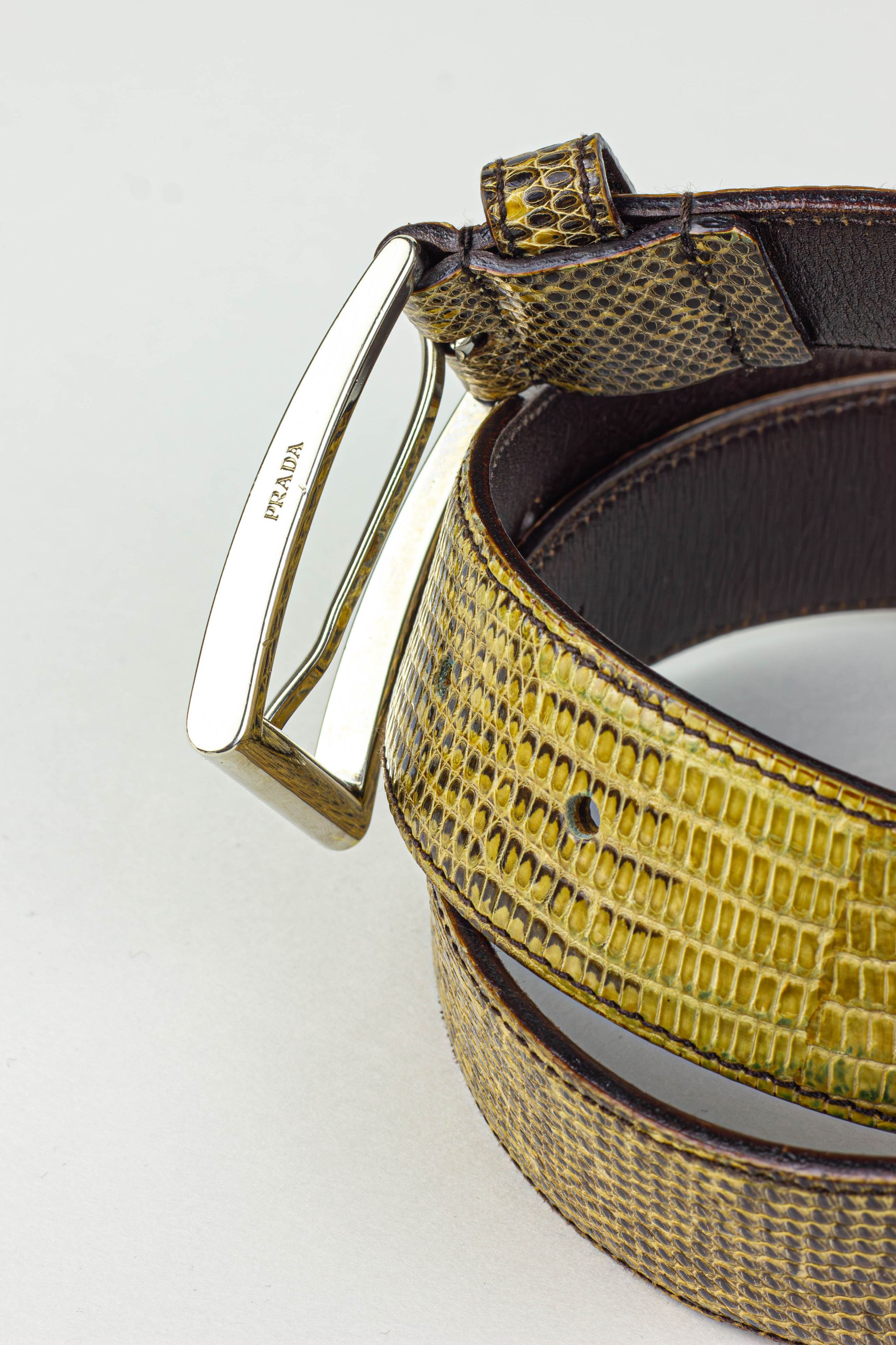 Prada PRADA LIZARD BELT Size 32 - 6 Thumbnail