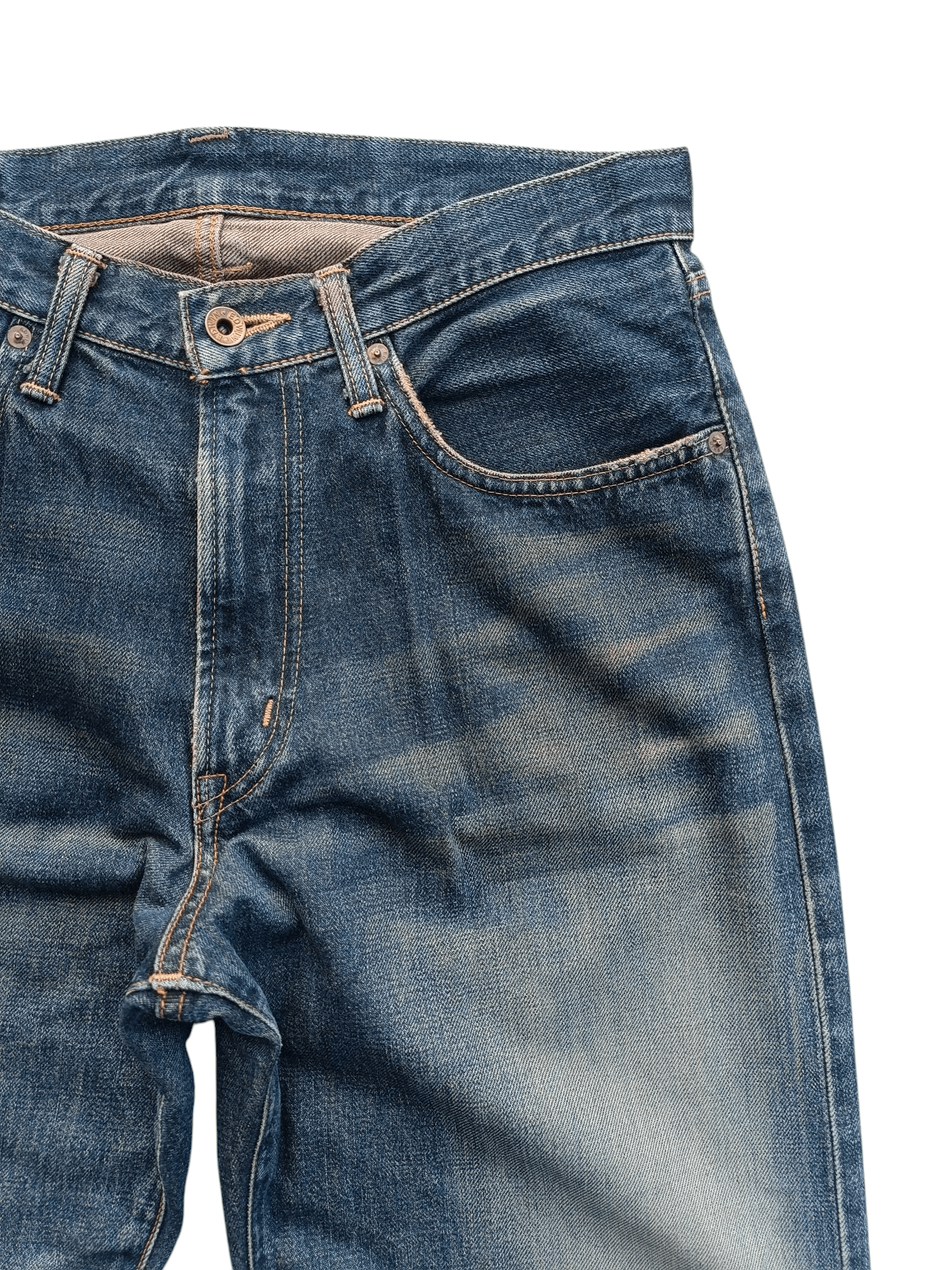 Edwin × Vintage Vintage Edwin Japan 505 X Selvedge Orange Tab Denim E252 Size US 32 / EU 48 - 3 Thumbnail