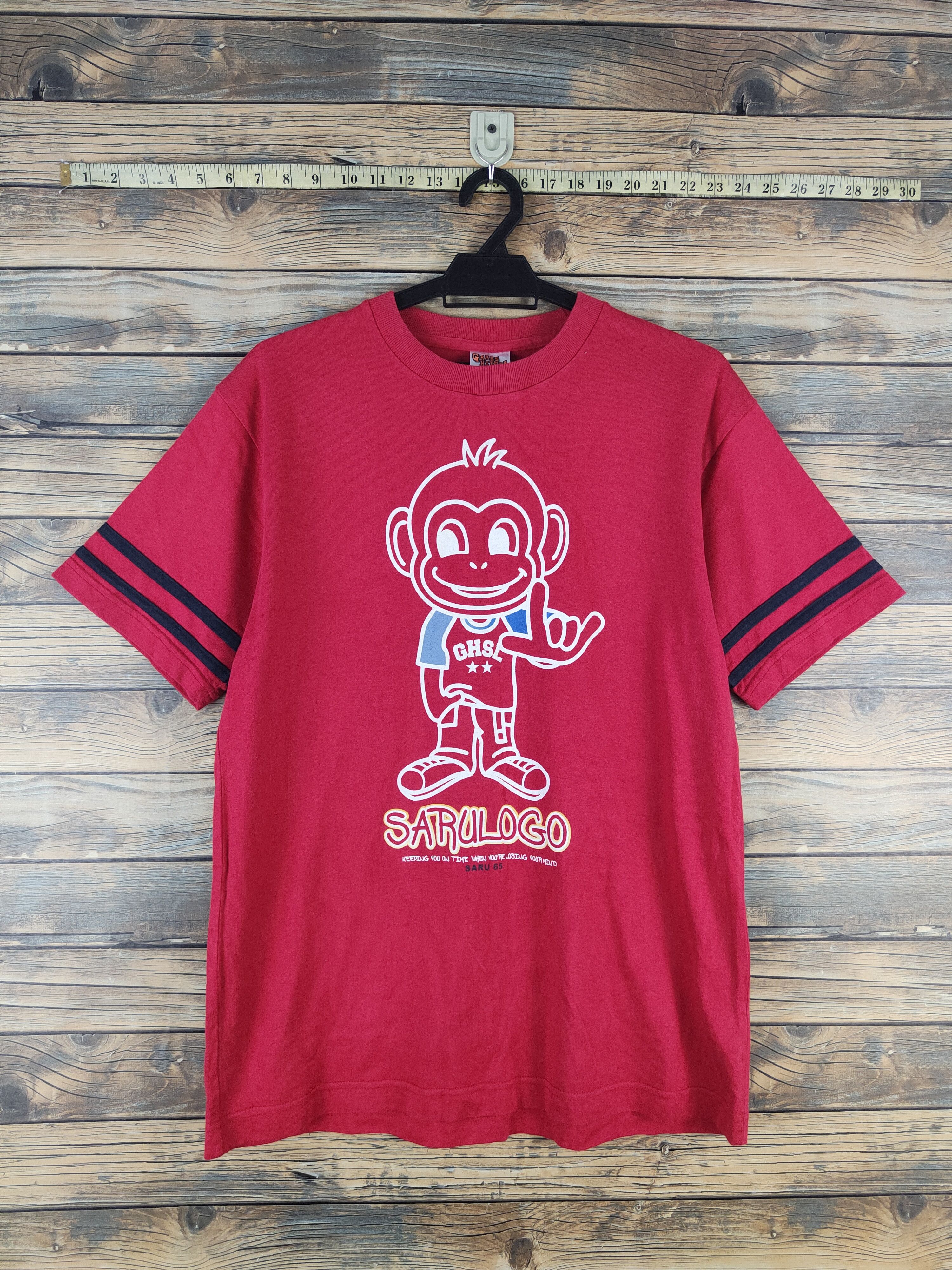 Japanese Brand DL Grass Hither Red Short Sleeve T-shirt #2767 Size US L / EU 52-54 / 3 - 1 Thumbnail