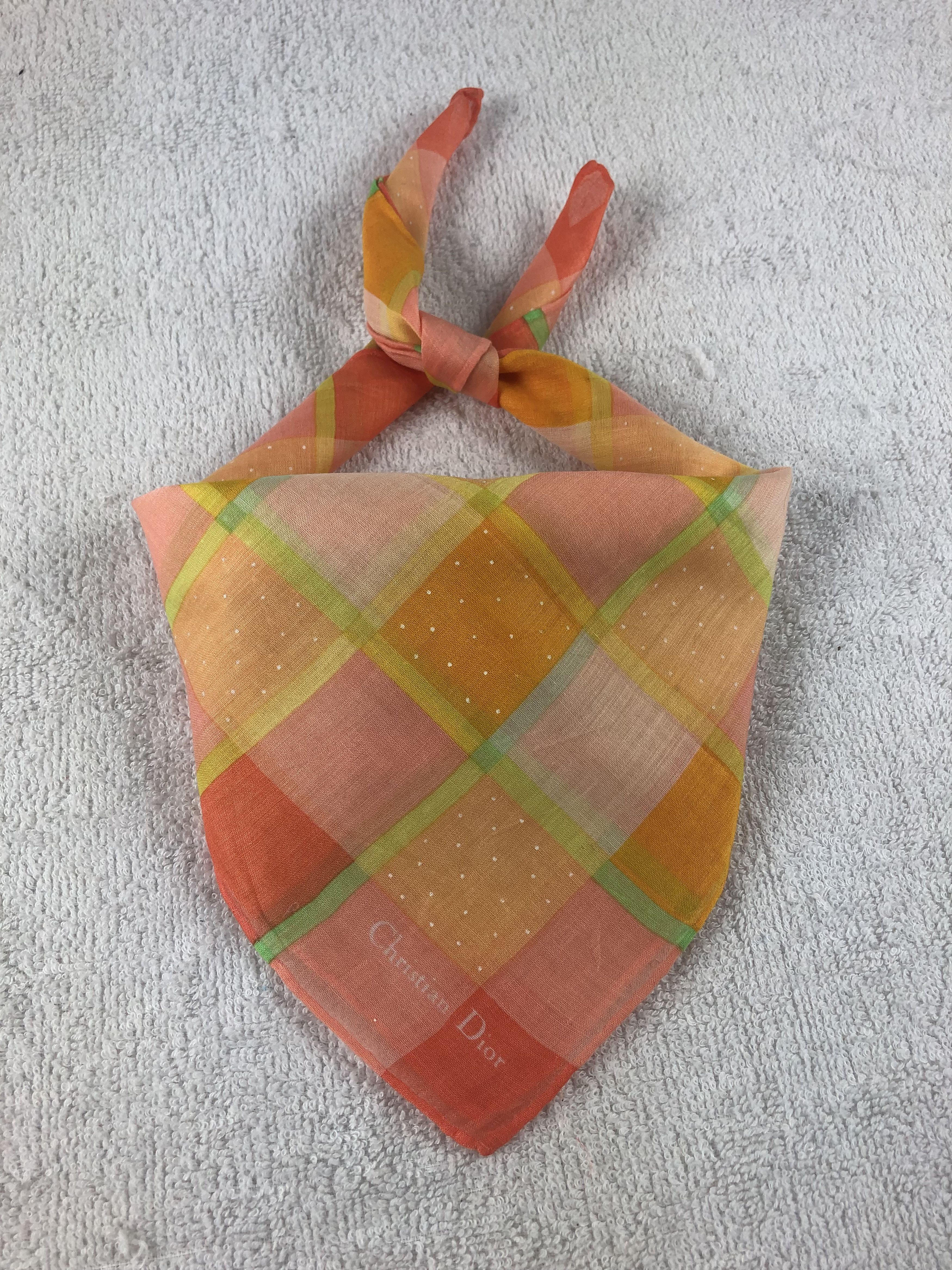 Vintage Christian Dior Handkerchief / Bandana / Neckerchief Size ONE SIZE - 1 Thumbnail