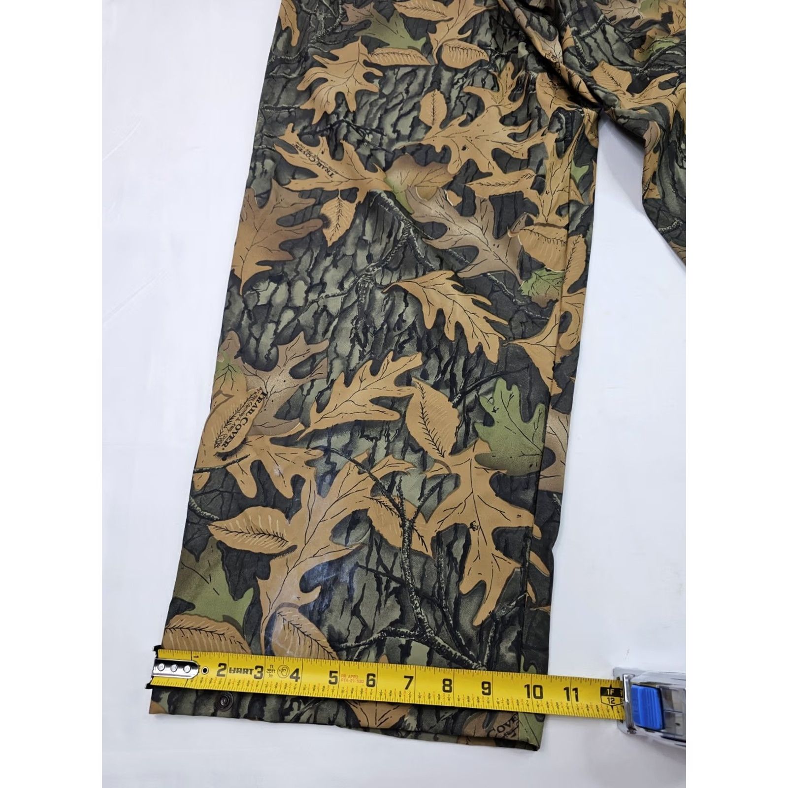 Vintage VINTAGE Trail Cover Camouflage Waterproof Rain Pant Men L Inseam 30" Brown Cotton Polyester 90s Outdoor Camping Hunting Mens Size US 33 - 2 Thumbnail