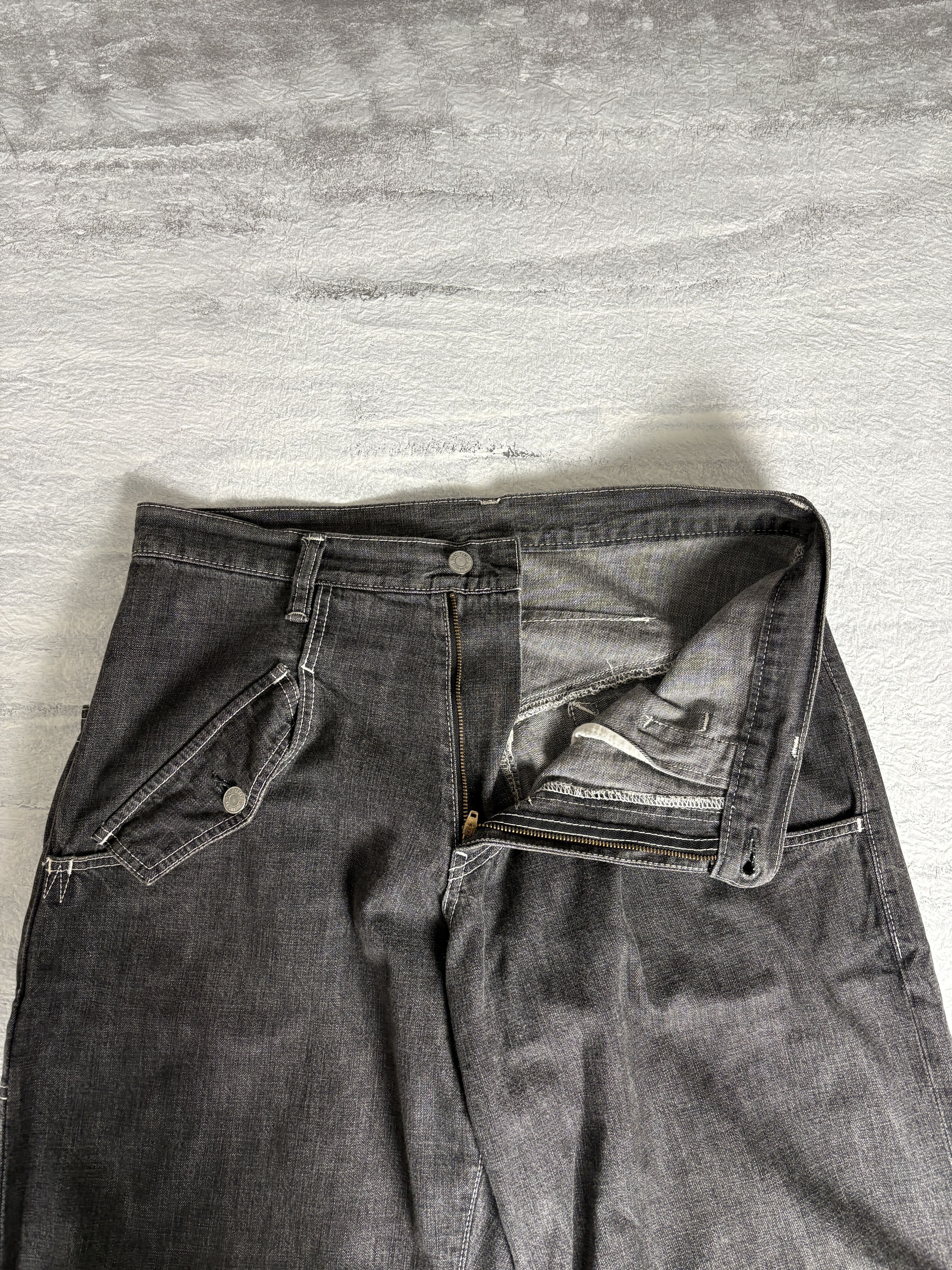 Yohji Yamamoto Yohji Yamamoto 00s Y's Denim Jeans Grey Size US 32 / EU 48 - 4 Thumbnail