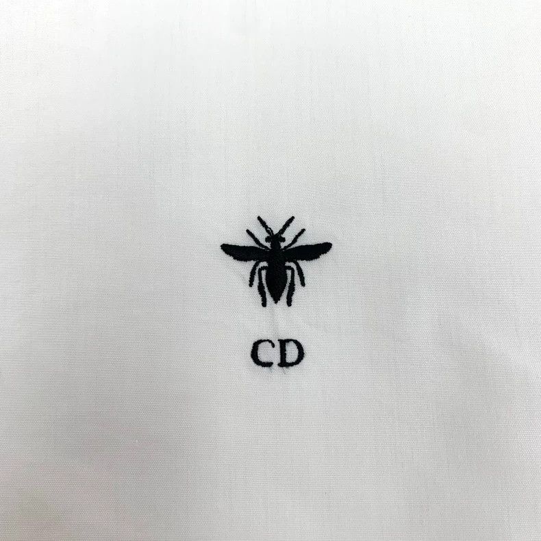 Dior Dior Beige bee embroidered cotton round-neck short-sleeved Size XS / US 0-2 / IT 36-38 - 5 Thumbnail