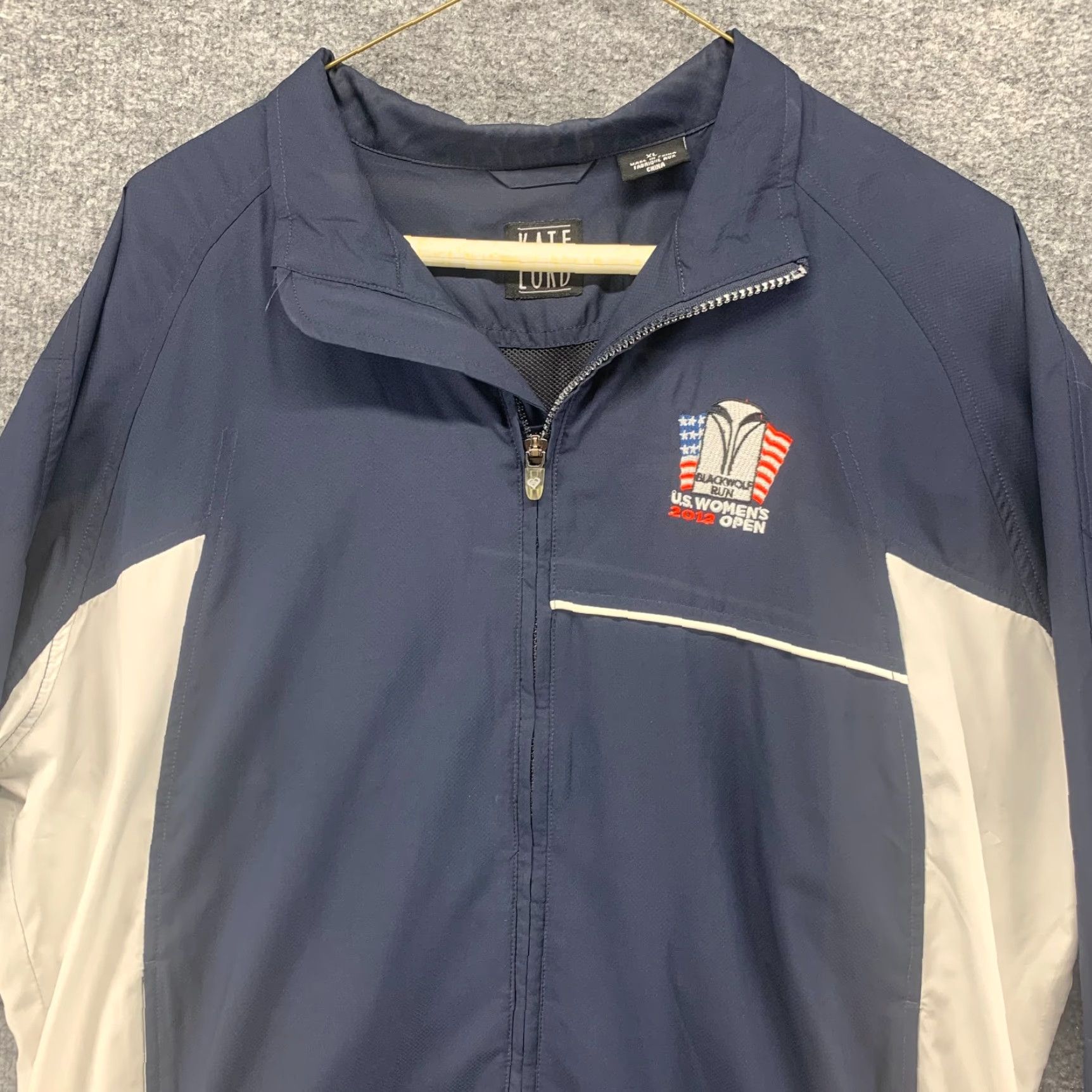 Vintage Kate Lord Jacket Womens XL Blue Windbreaker US 2012 Open Active Full Zip Lined Polyester Size XL / US 12-14 / IT 48-50 - 3 Thumbnail