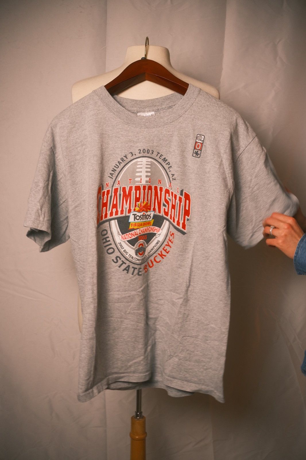 Gildan Ohio State Buckeyes 03 Fiesta Bowl National Championship Tee Size US L / EU 52-54 / 3 - 6 Thumbnail