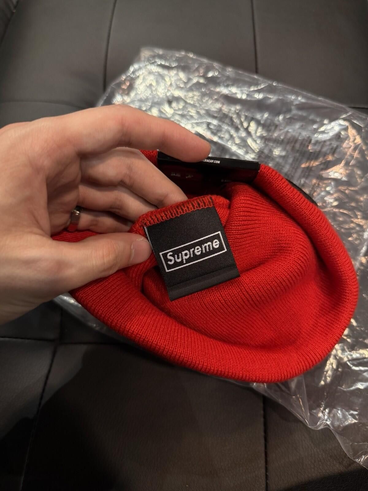 Supreme Supreme New Era Devil S Logo Beanie - Red - Brand New Size ONE SIZE - 6 Thumbnail