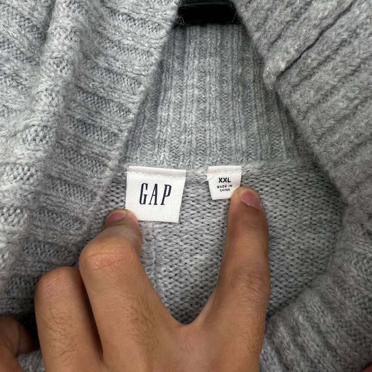 Gap Gap Sweater Women Gray Pullover Knit Turtleneck Wool 2XL Size XXL / US 16-18 / IT 52-54 - 3 Thumbnail