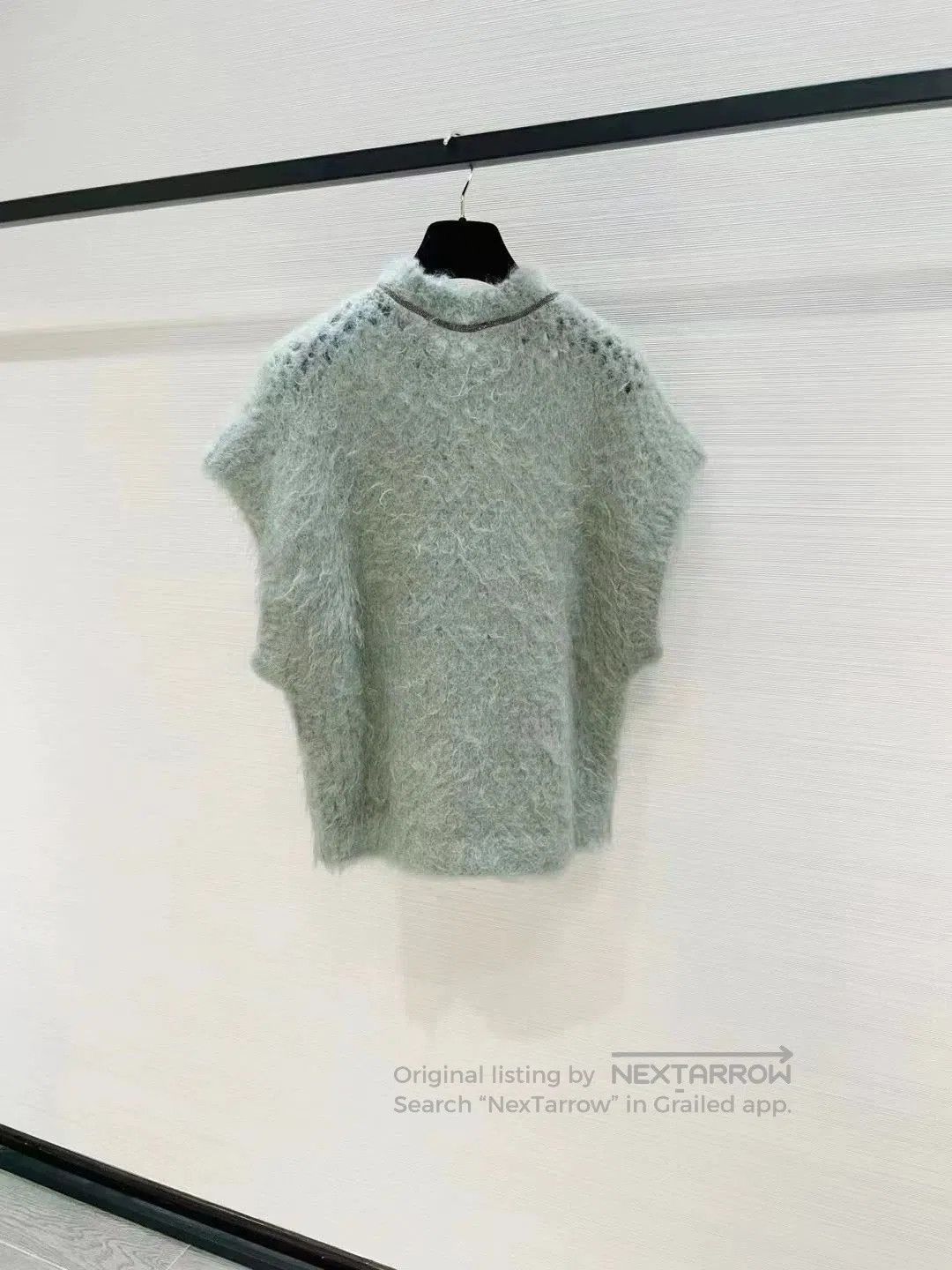 Brunello Cucinelli Brunello Cucinelli Open Knit Mohair Sweater. Size US M / EU 48-50 / 2 - 2 Thumbnail