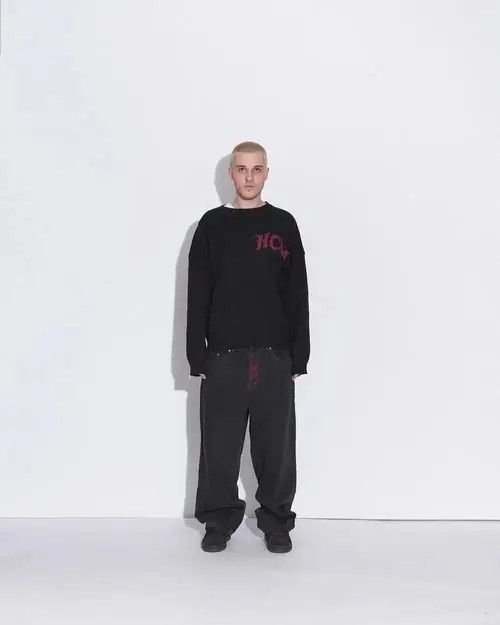 VIBE American Retro Y2K jeans skeleton straight Trousers Wide Leg Size US 32 / EU 48 - 8 Thumbnail