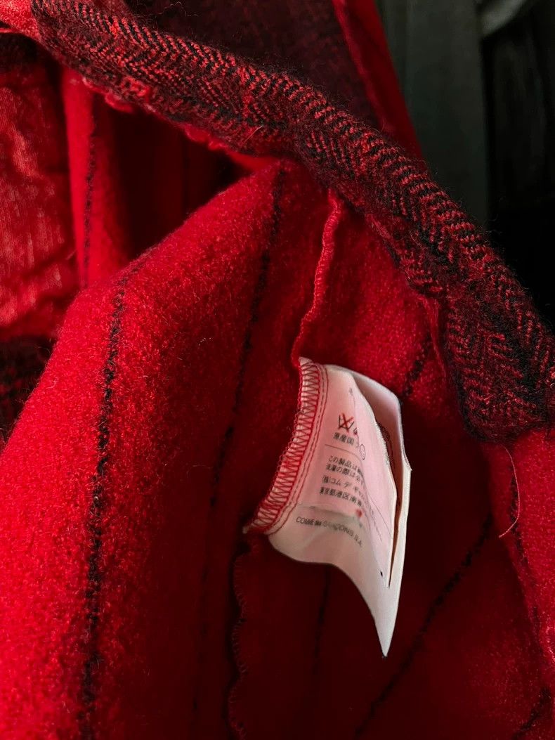 Comme des Garcons Comme des Garçons Medieval Red Velvet Wool Shirt Size US M / EU 48-50 / 2 - 6 Thumbnail