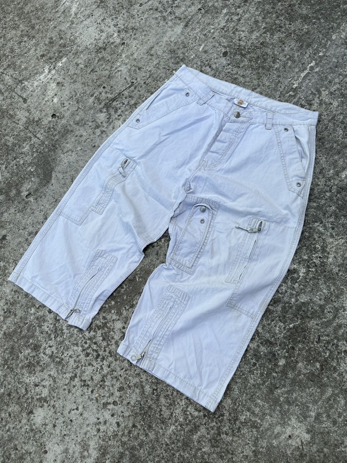 Other Y2K Vintage Cargo Shorts Streetwear Style Balenciaga Baggy L Size US 33 - 1 Thumbnail