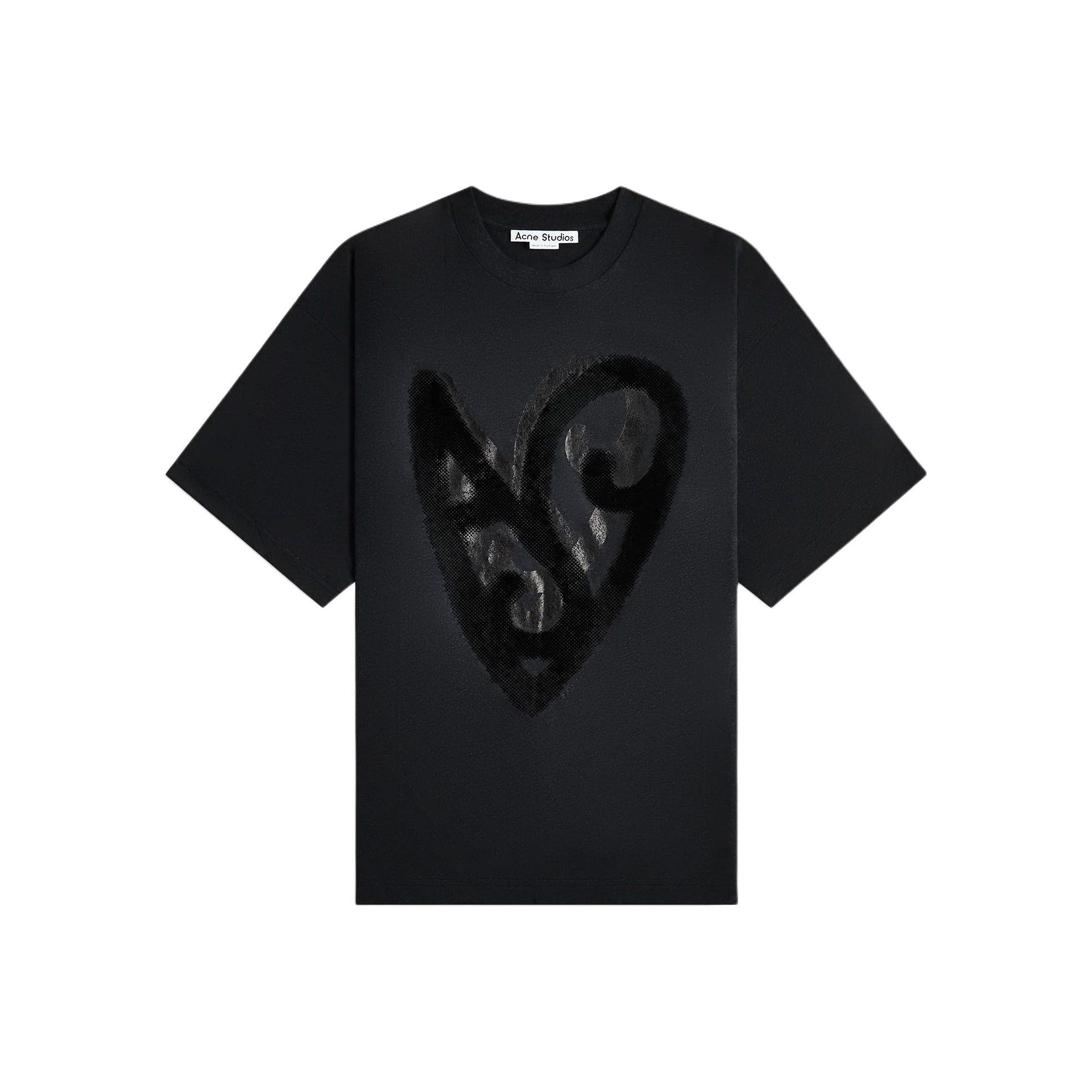 Acne Studios Acne Studios Heart Print T-Shirt Size M Size US M / EU 48-50 / 2 - 1 Thumbnail