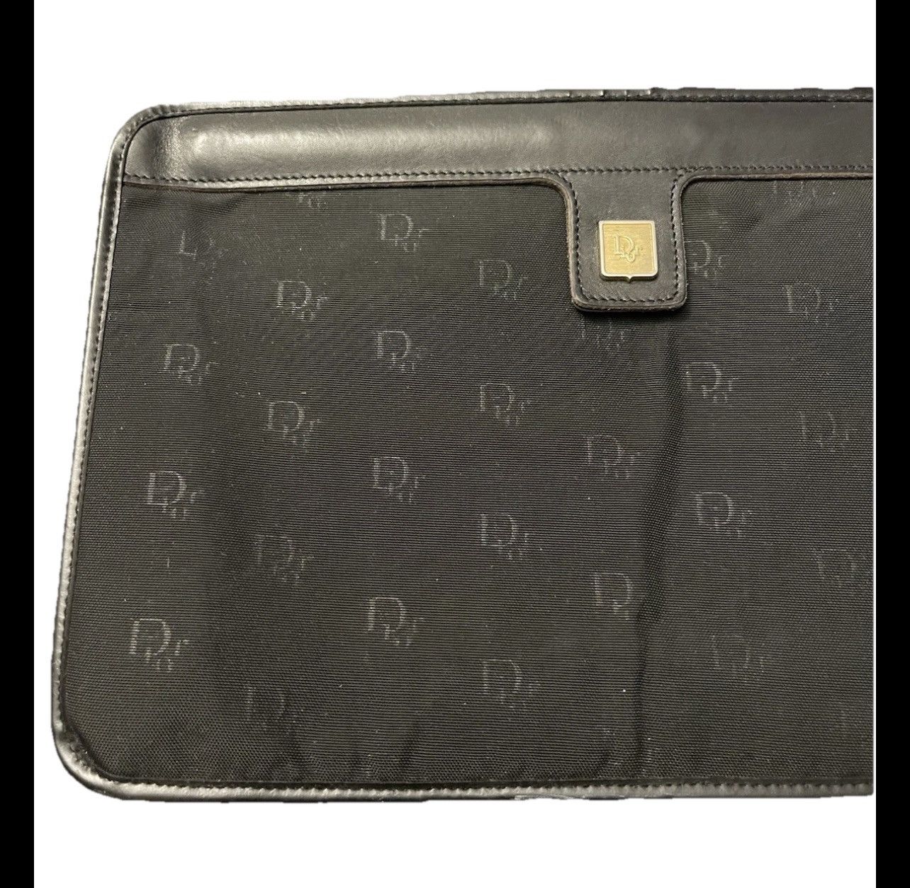 Dior Dior Designer Luxury Nylon Leather Clutch Bag RARE Pre-Owned Size ONE SIZE - 1 Thumbnail