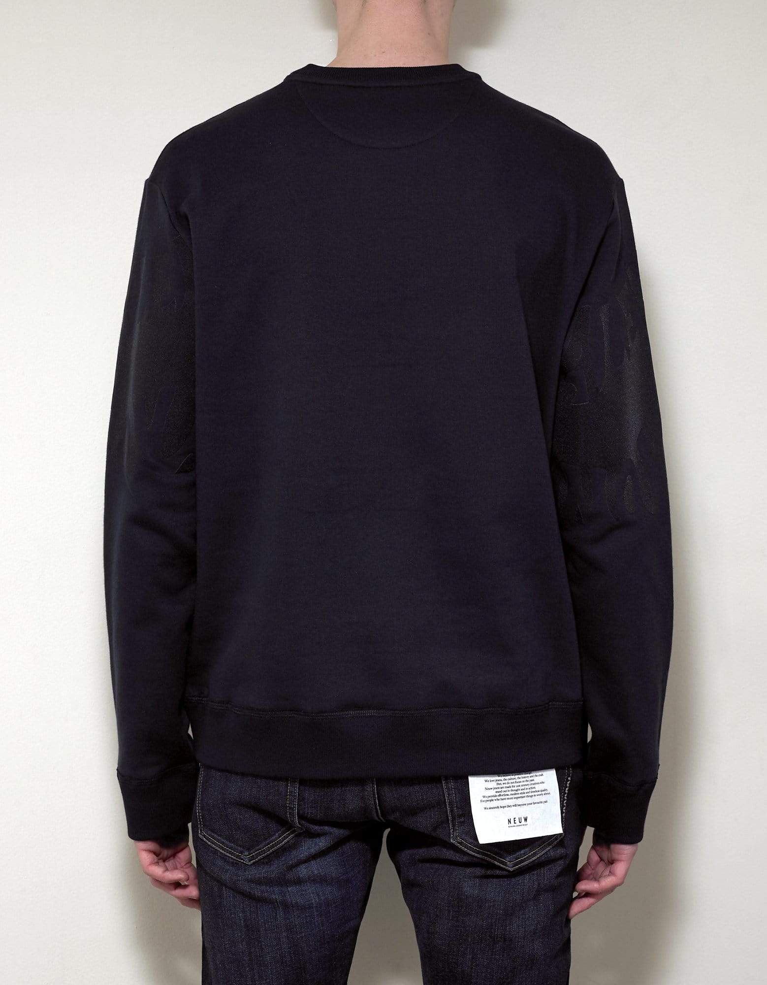 Navy Blue Logo Waves Sweatshirt SIZE XXXL