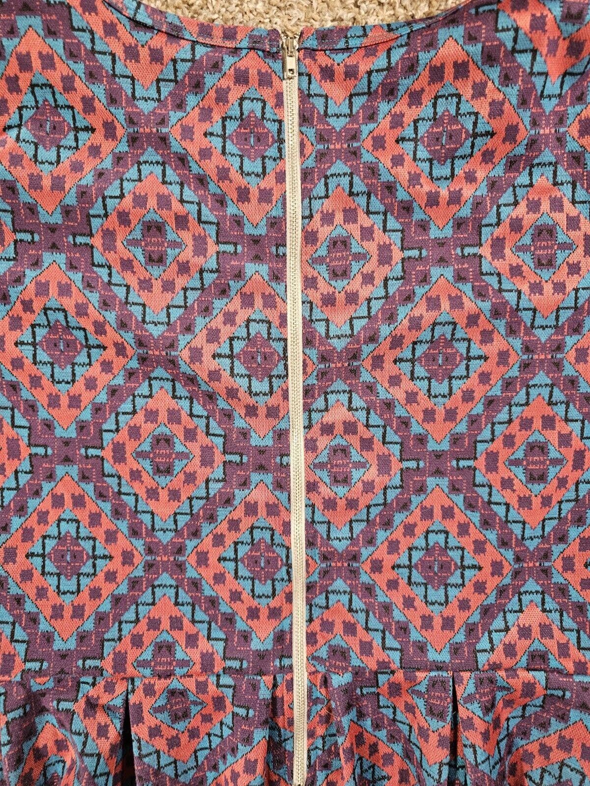 Designer LuLaRoe Size 3XL Multi Colored Patterned Dress Size 3XL / US 20-22 - 8 Thumbnail