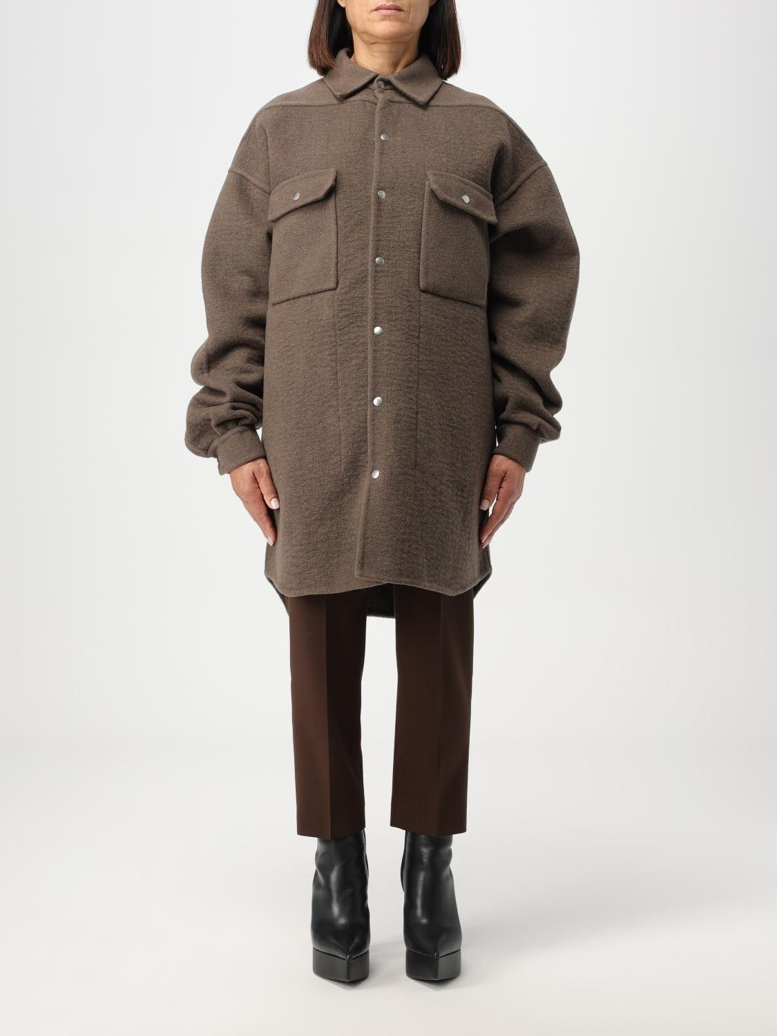 Rick Owens o1y0126 Coat in Brown Size XS / US 0-2 / IT 36-38 - 1 Thumbnail