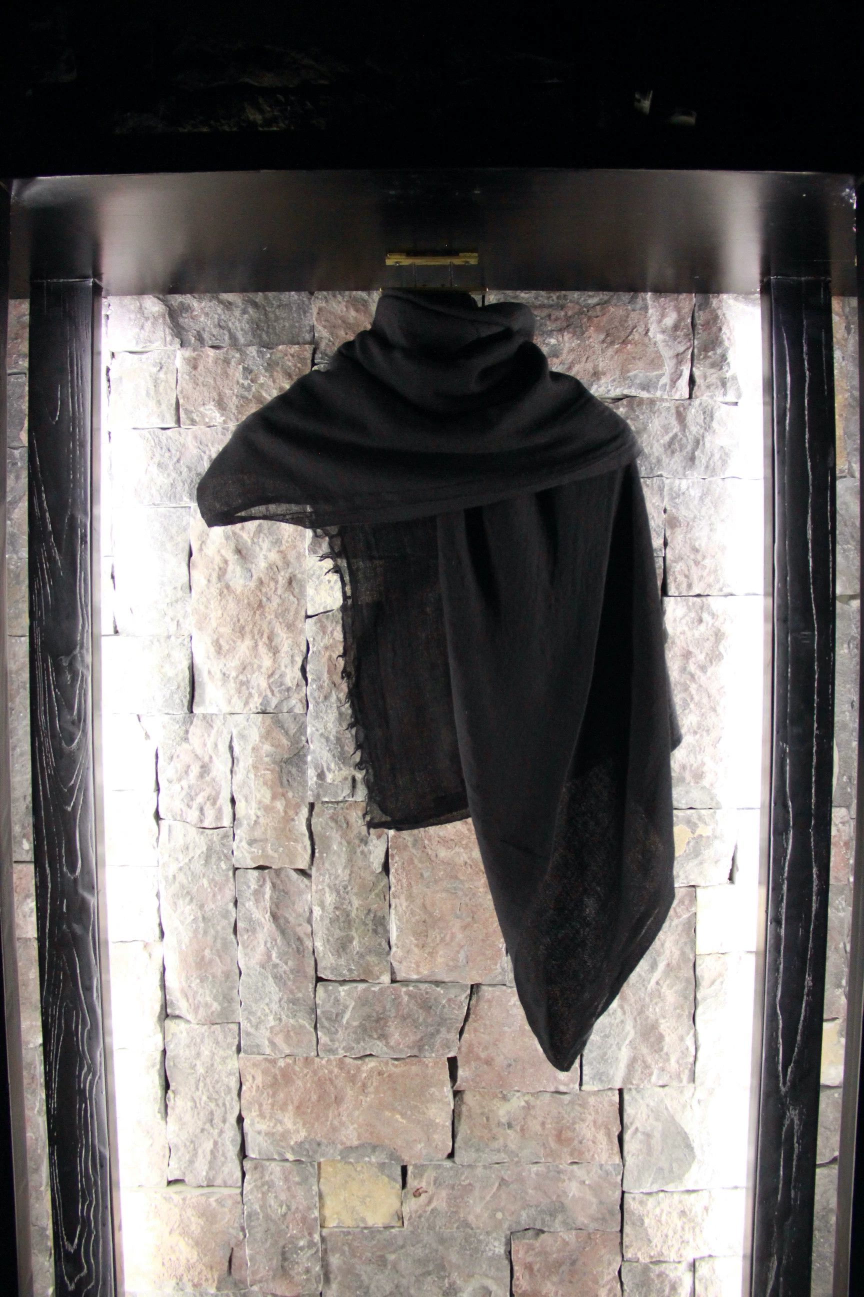 Rick Owens Rick Owens Black Gloves Scarves Men one size Size ONE SIZE - 1 Thumbnail