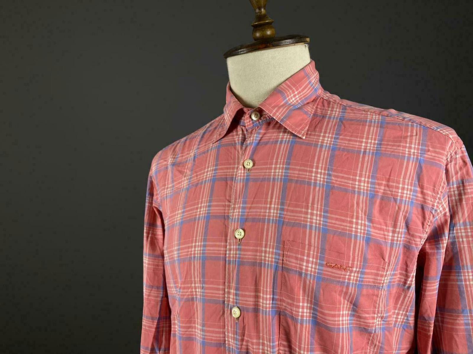 Gant Men Gant Slim Fit Vintage Check Size L Pit to Pit 22.5" Size US L / EU 52-54 / 3 - 2 Thumbnail