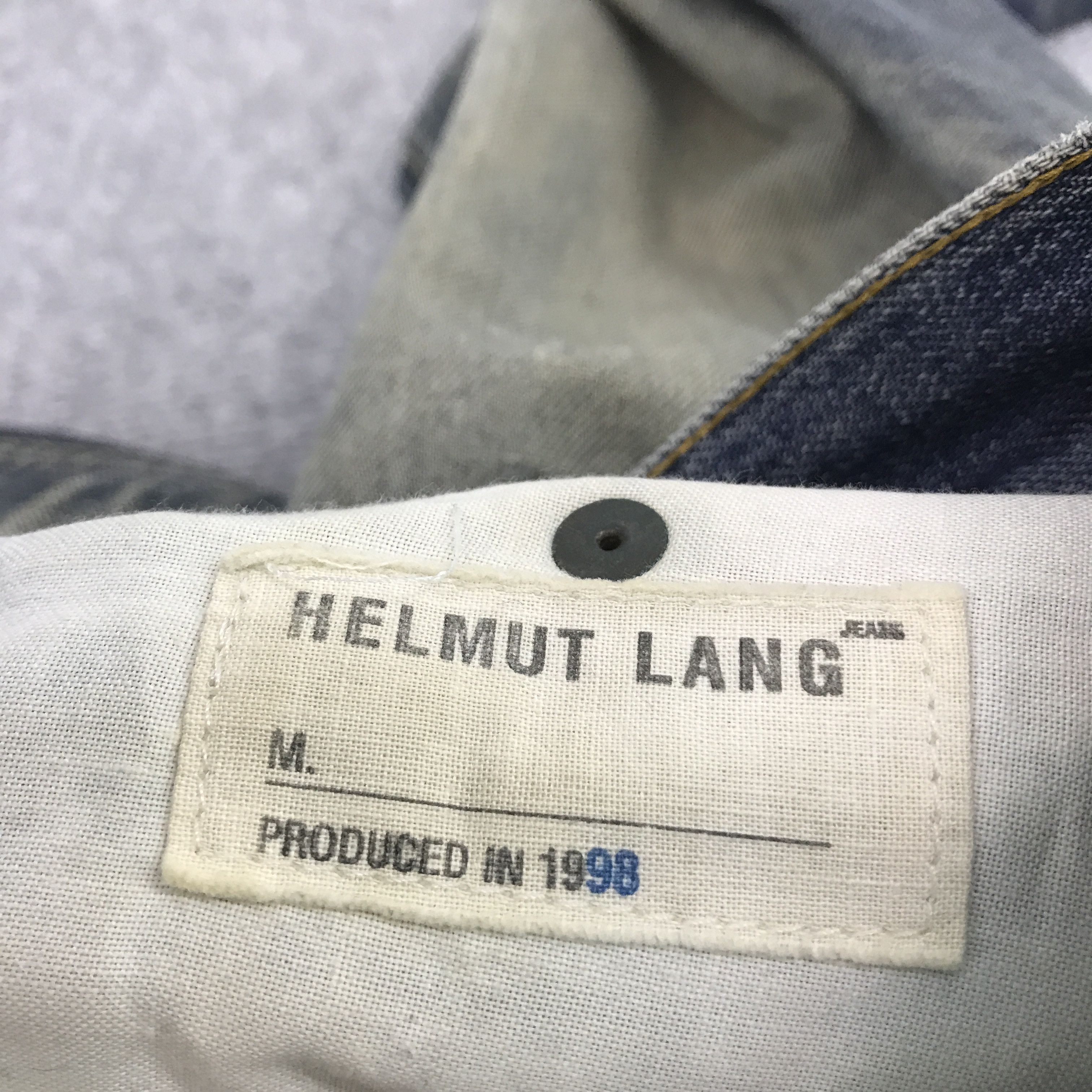 Helmut Lang 1998 HELMUT LANG DISTRESSED DENIM PANTS Size US 30 / EU 46 - 16 Thumbnail