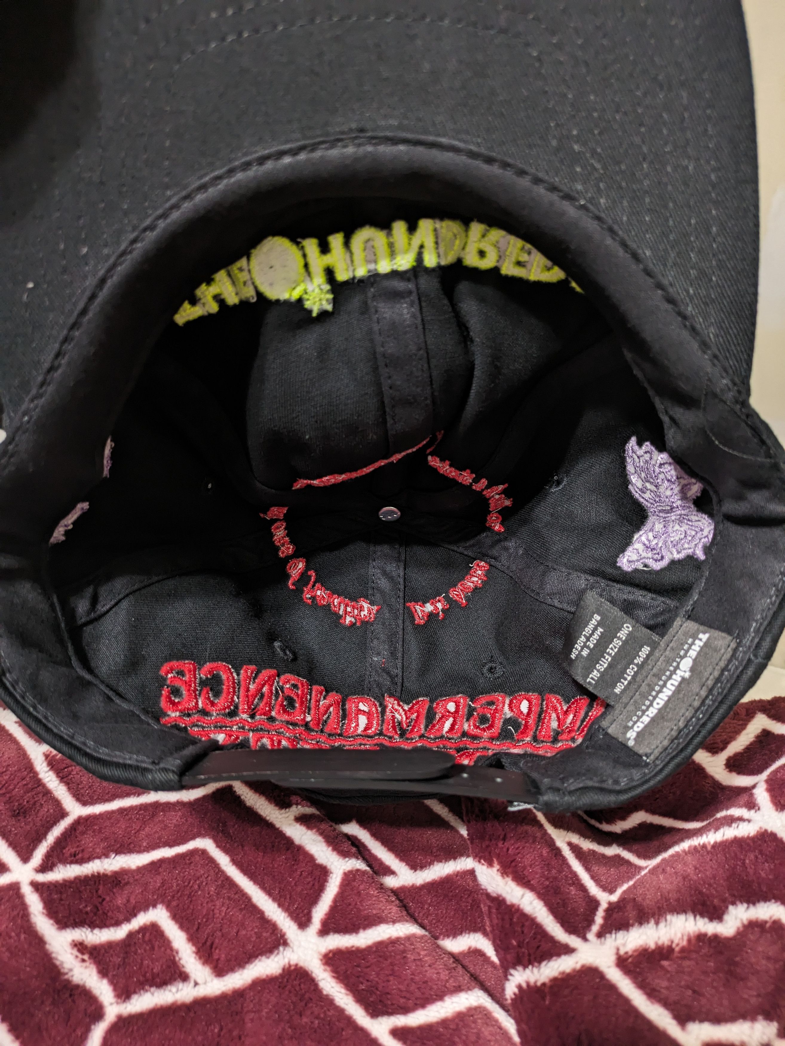 The Hundreds The Hundreds Impermanence Snapback Hat Black Size ONE SIZE - 4 Thumbnail