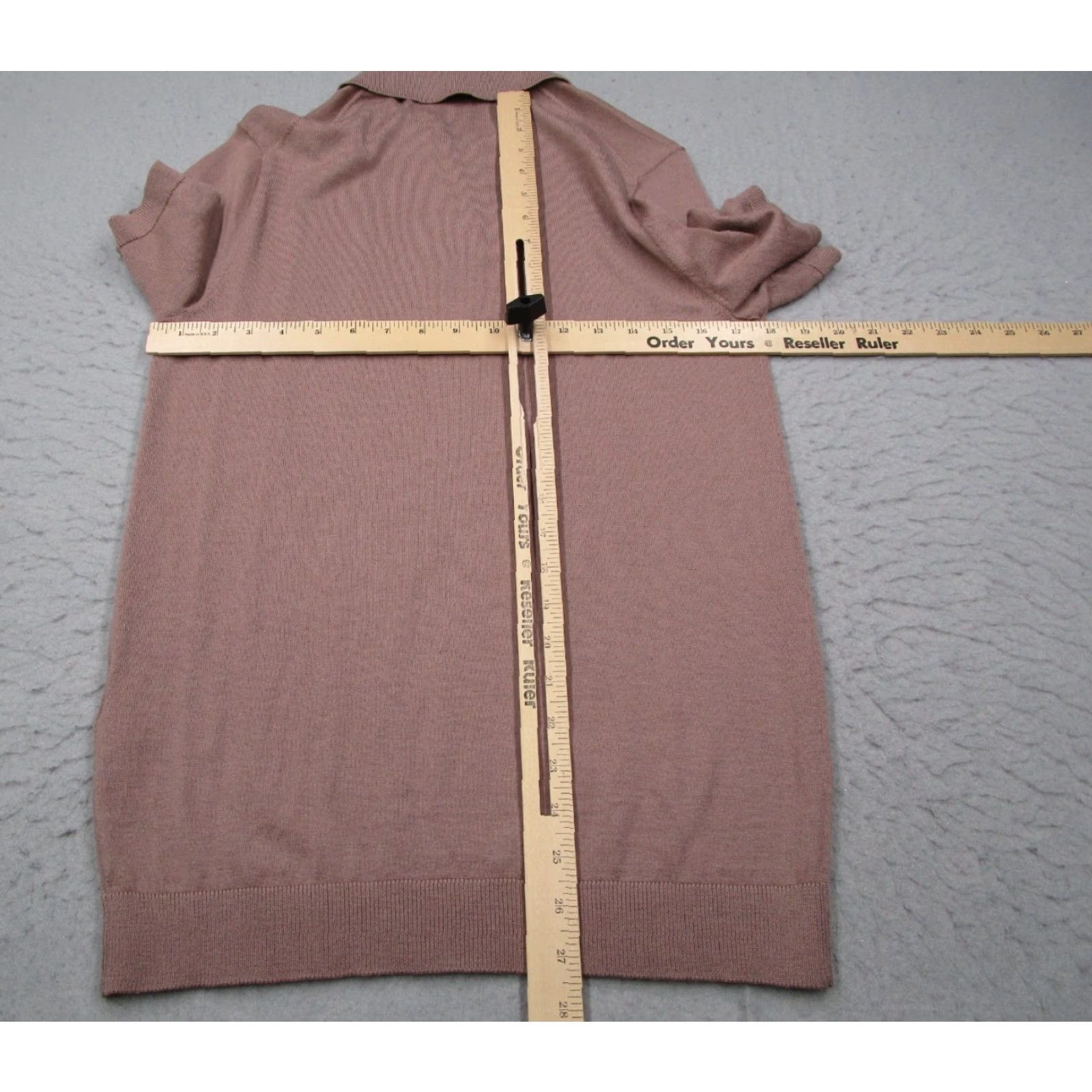 Vintage VINTAGE Moss Men's Polo Shirt Short Sleeve 1/4 Zip Knit Merino Wool Pink Casual Golf Travel Medium Size US M / EU 48-50 / 2 - 6 Thumbnail