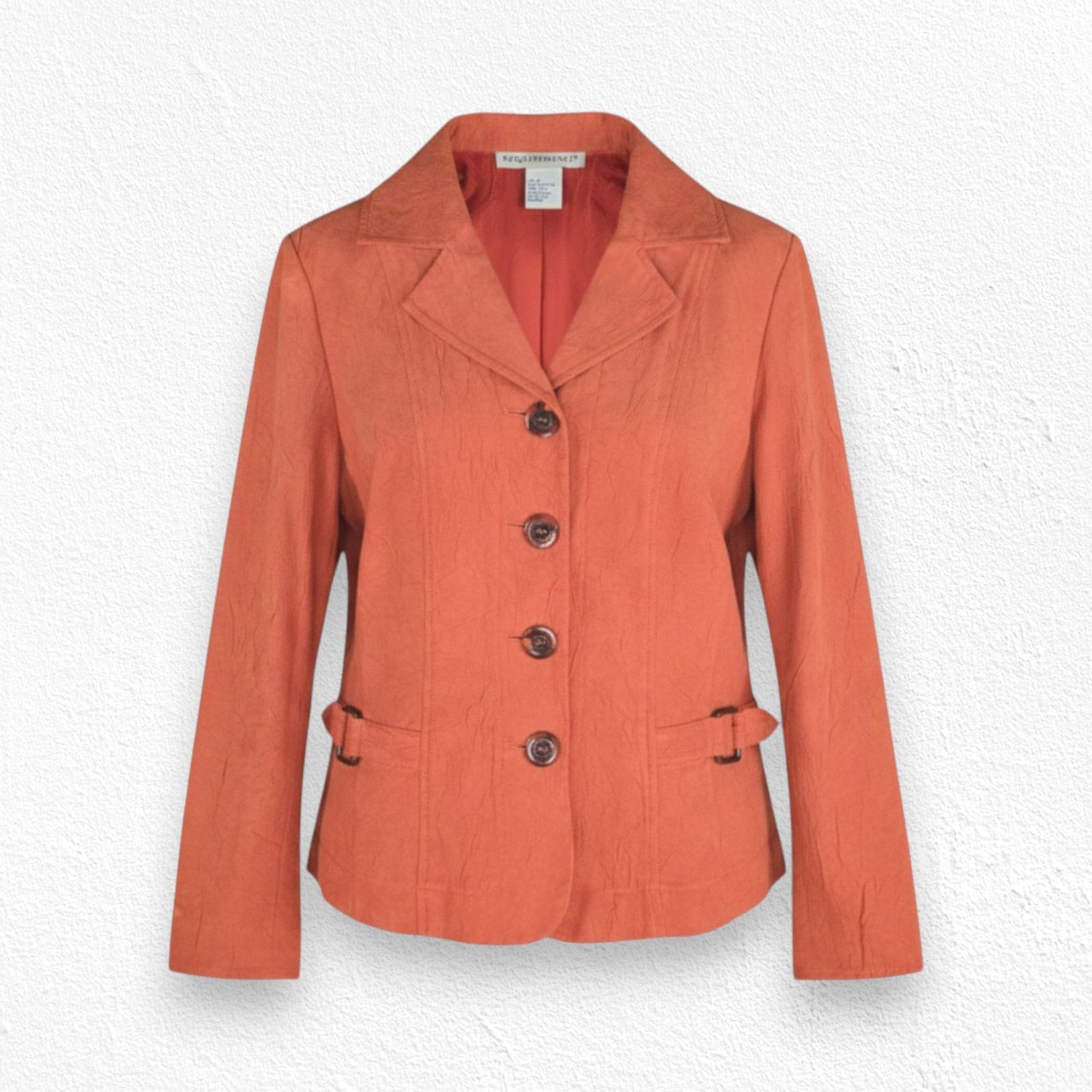 Vintage Vintage Orange Faux Suede 90s Jacket Size Small Size S / US 4 / IT 40 - 1 Thumbnail