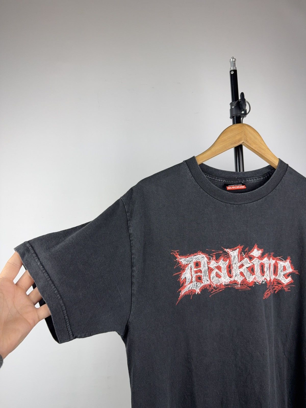 Dakine Vintage 90s Dakine Made in USA Graphic skateboard Faded Tee Size US L / EU 52-54 / 3 - 4 Thumbnail