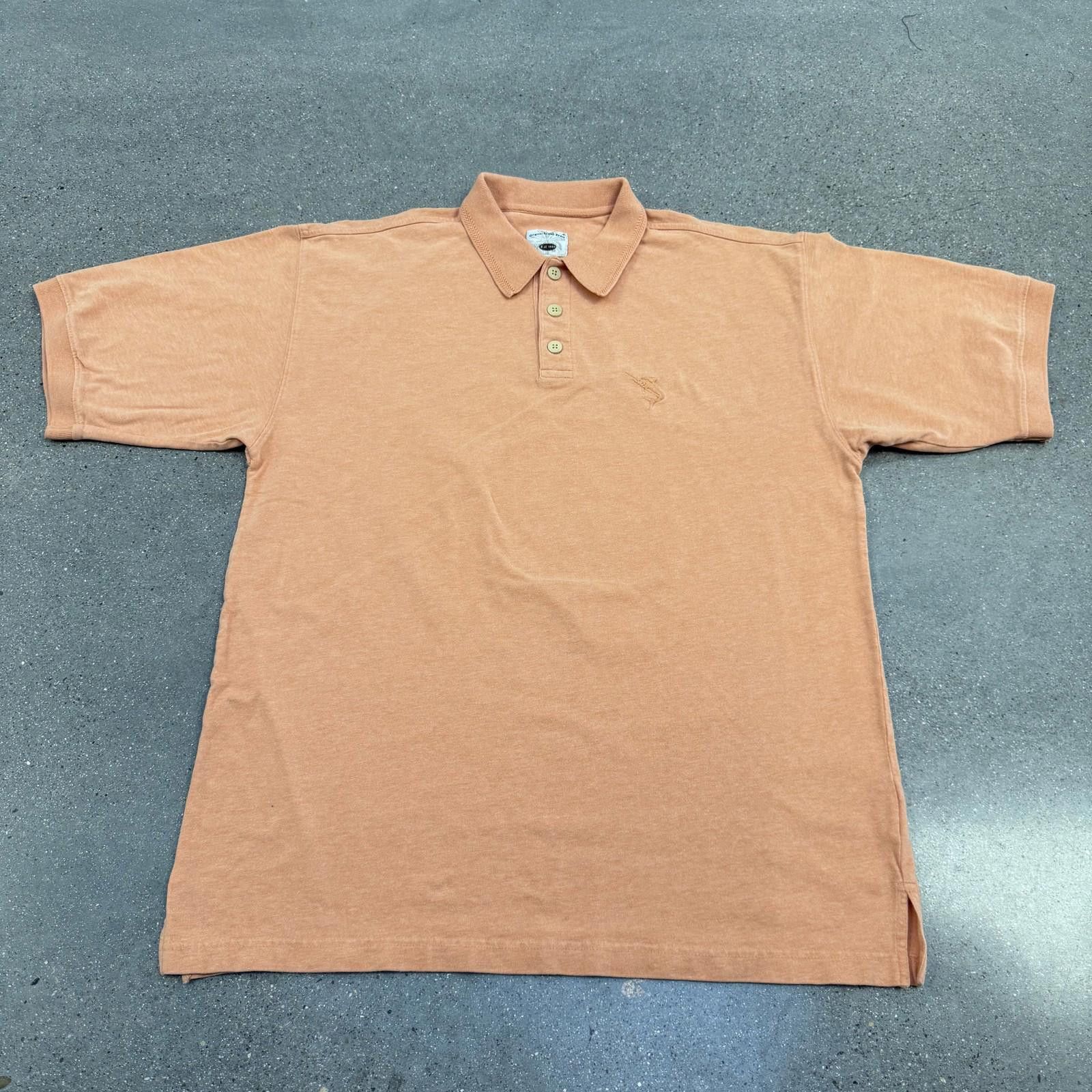 Designer Original Island Sport Polo Shirt Mens L Orange Vtg 90s Size US L / EU 52-54 / 3 - 1 Thumbnail
