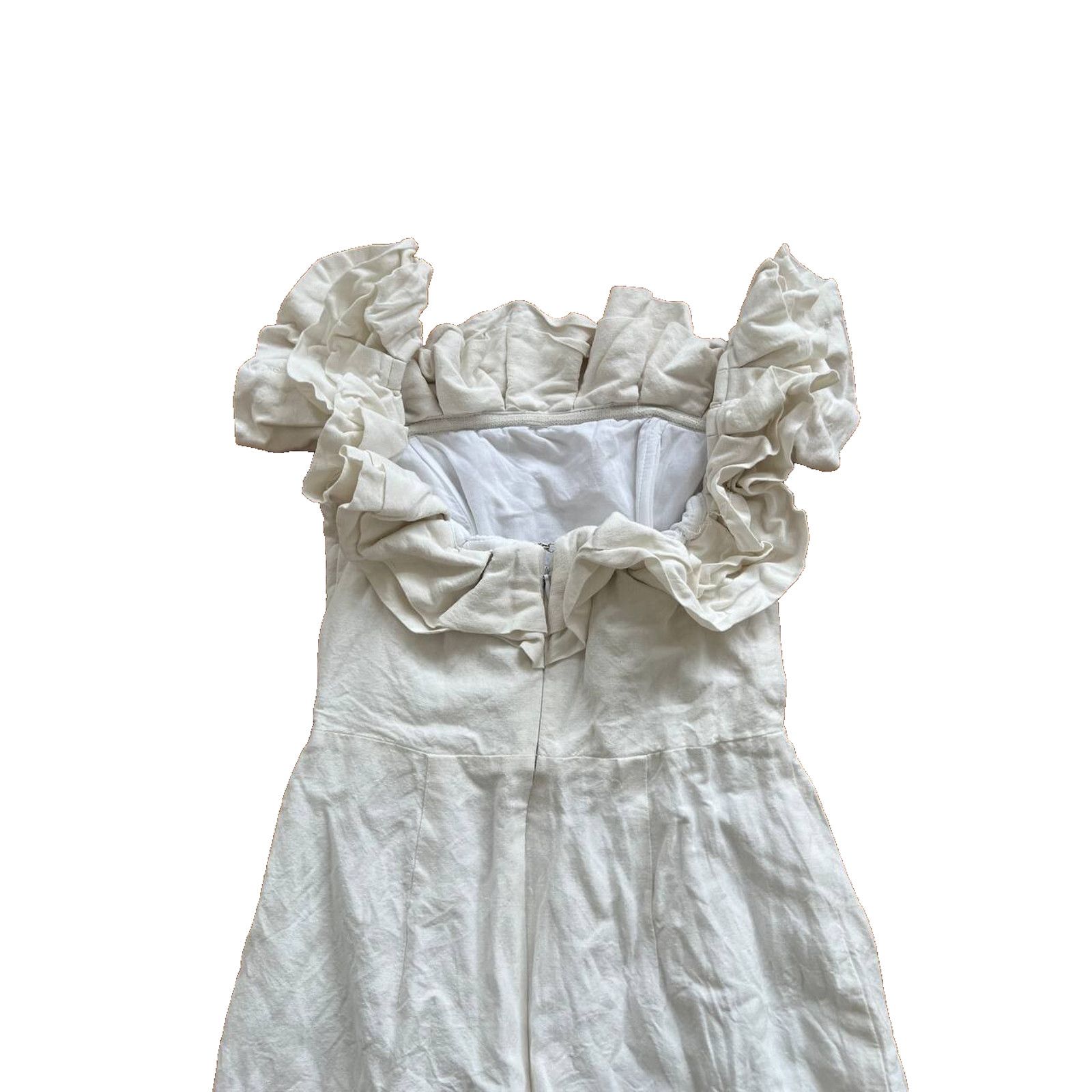 ByTheR By the way white ruffle off the shoulder dress XXS A000934 Size XXS / US 00 / IT 34 - 10 Thumbnail