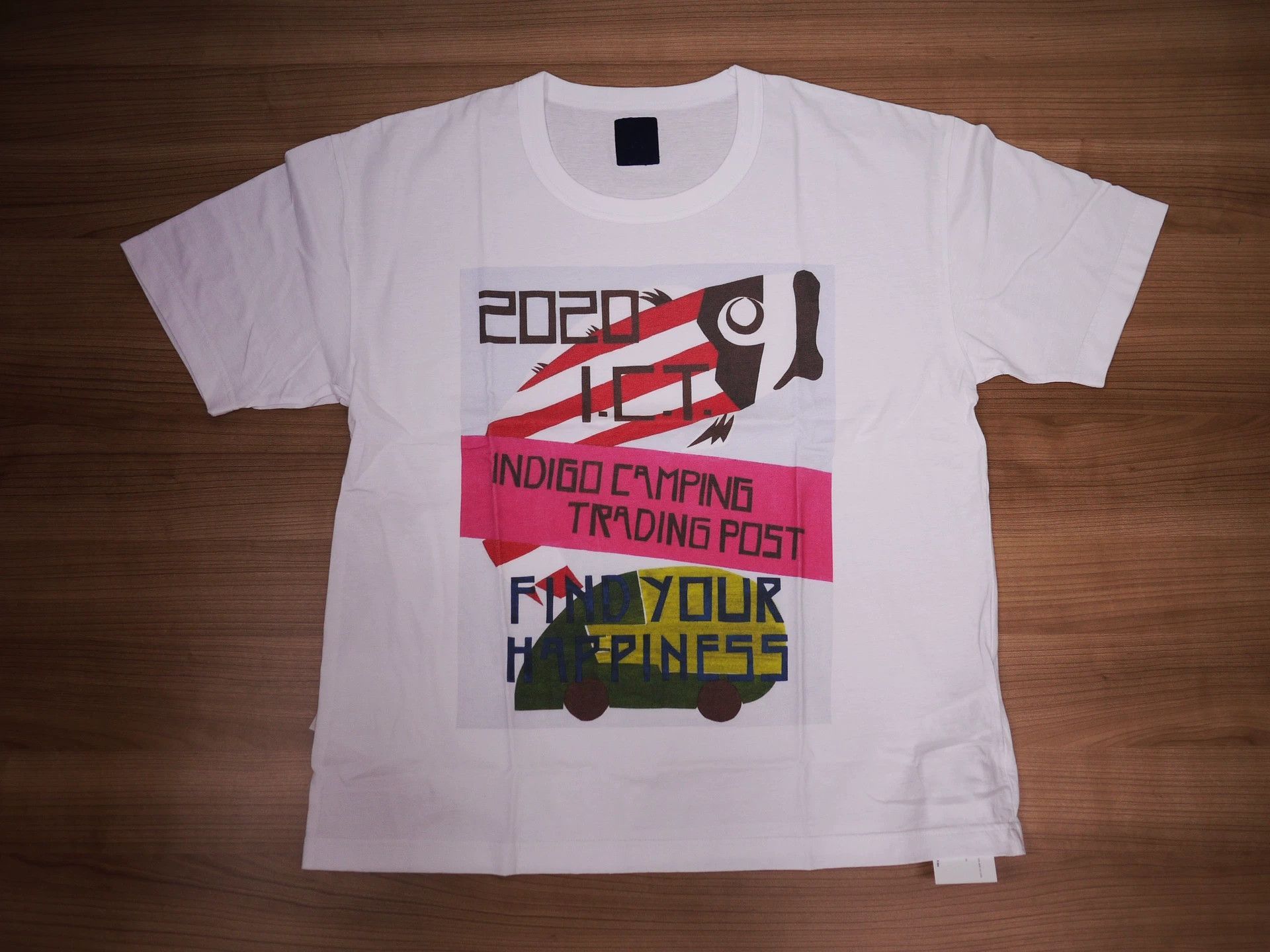 Visvim White Graphic Short Sleeve T-Shirt with Camping Print Size US S / EU 44-46 / 1 - 1 Thumbnail