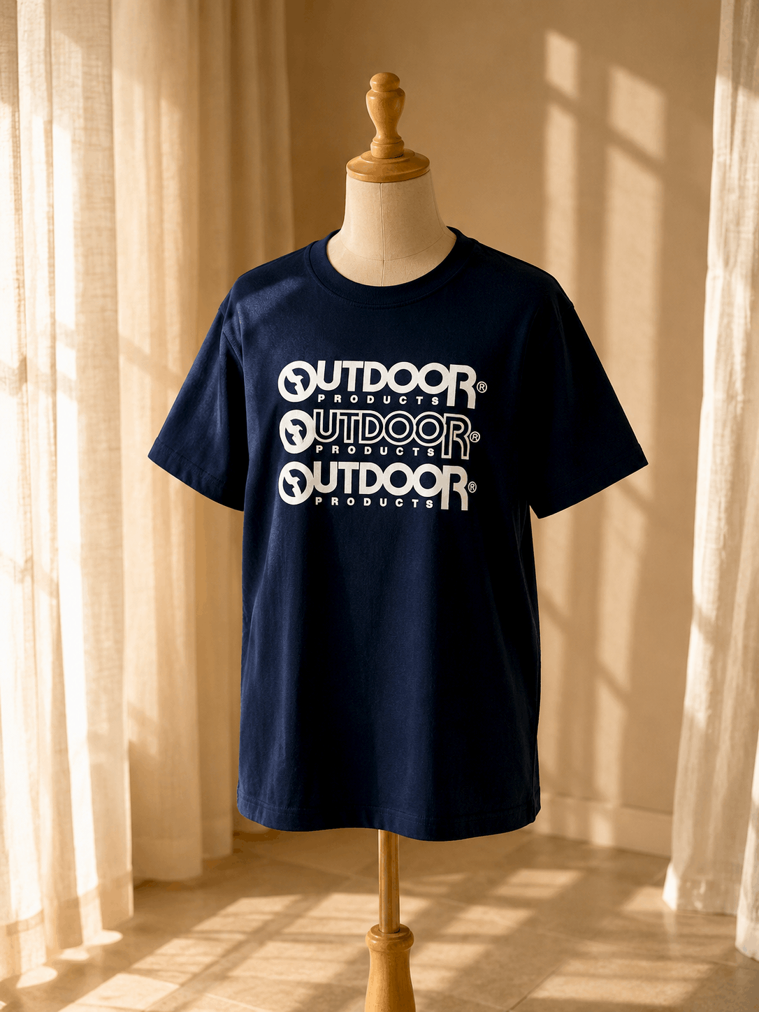 Japanese Brand Outdoor Products Japan Dark Blur Tee Shirt ( L ) Size US L / EU 52-54 / 3 - 2 Thumbnail