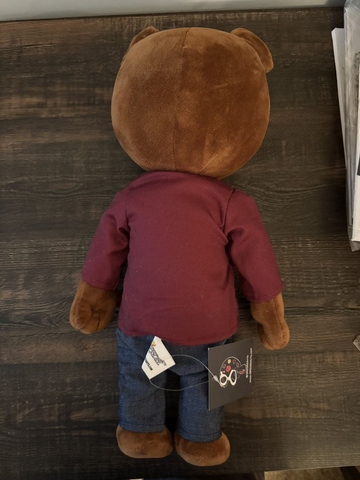 Kanye West Late Registration Bear Plush Gredee Arts