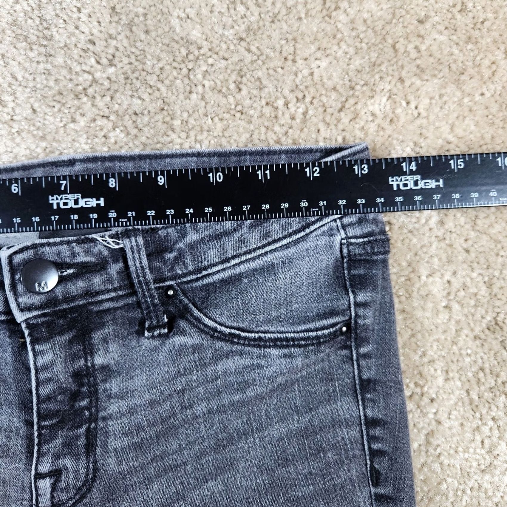Mossimo Mossimo Jeggings Jeans Women Size 0 Reg Gray Low Rise Super Stretch Moto #52 Size 25" / US 0 / IT 36 - 6 Thumbnail