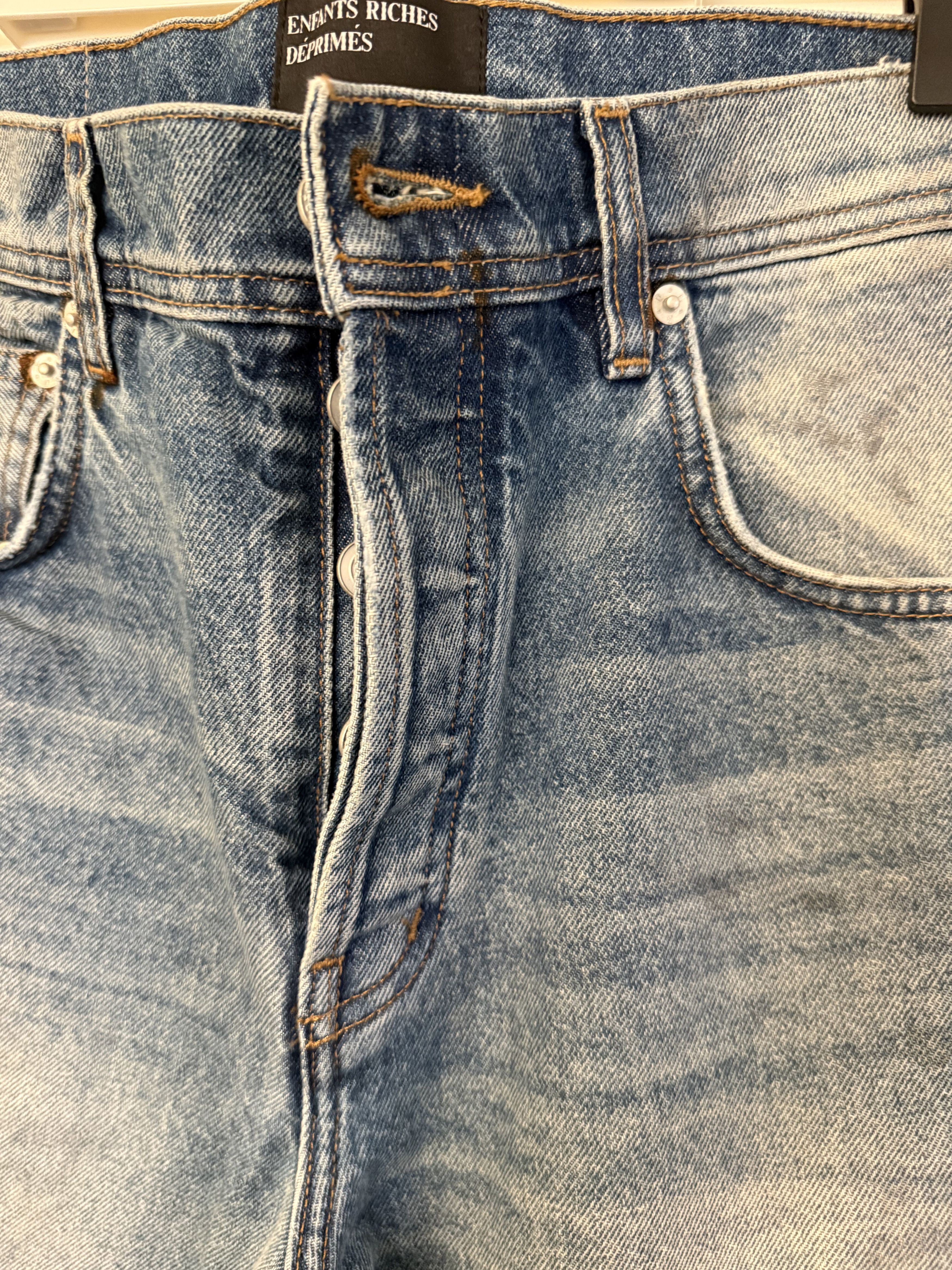 Enfants Riches Deprimes Enfants Riches Déprimés Distressed Straight-Leg Jeans Size US 29 - 2 Thumbnail