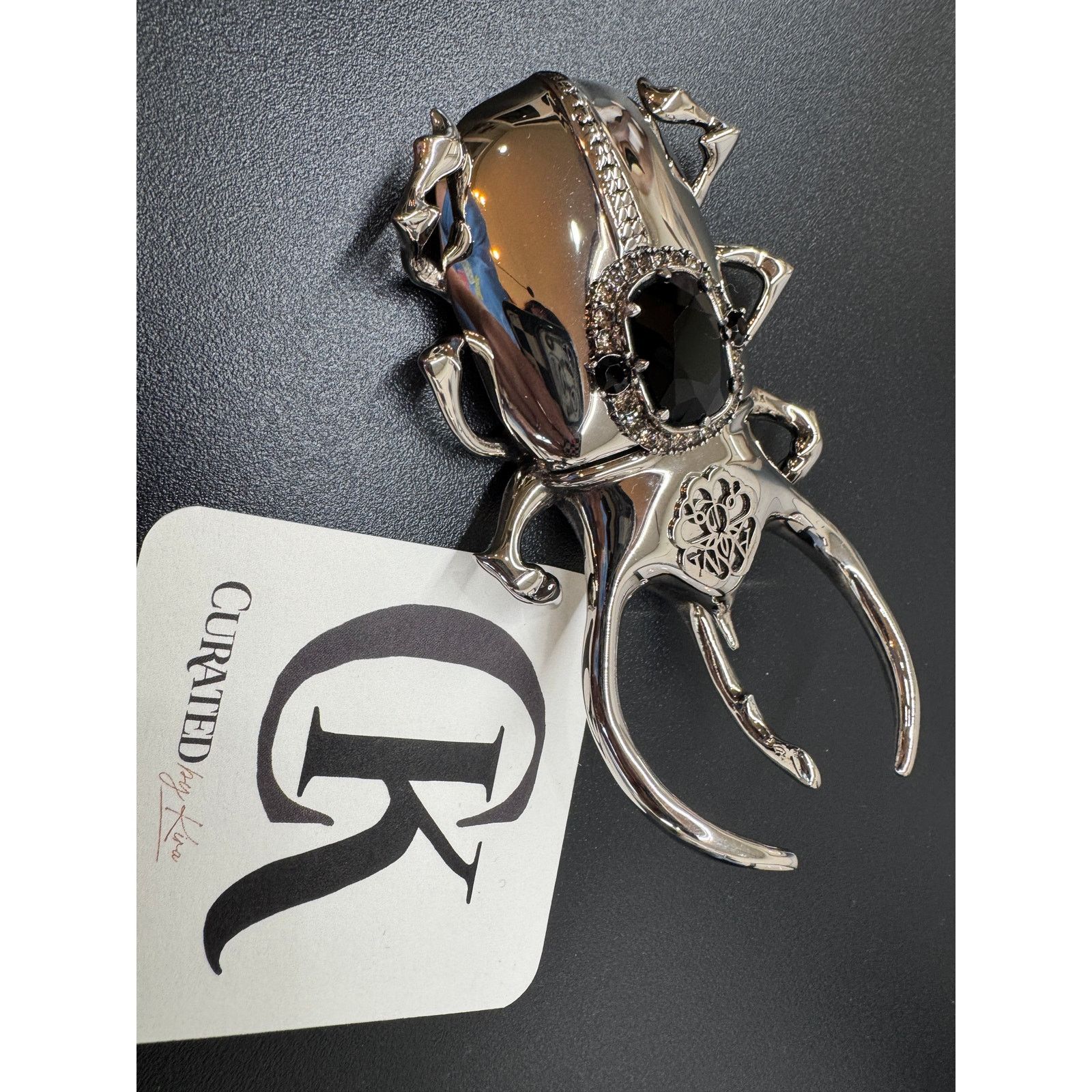 Alexander McQueen Alexander McQueen Cockroach Paperweight Silver Crystal NIB Size ONE SIZE - 2 Thumbnail