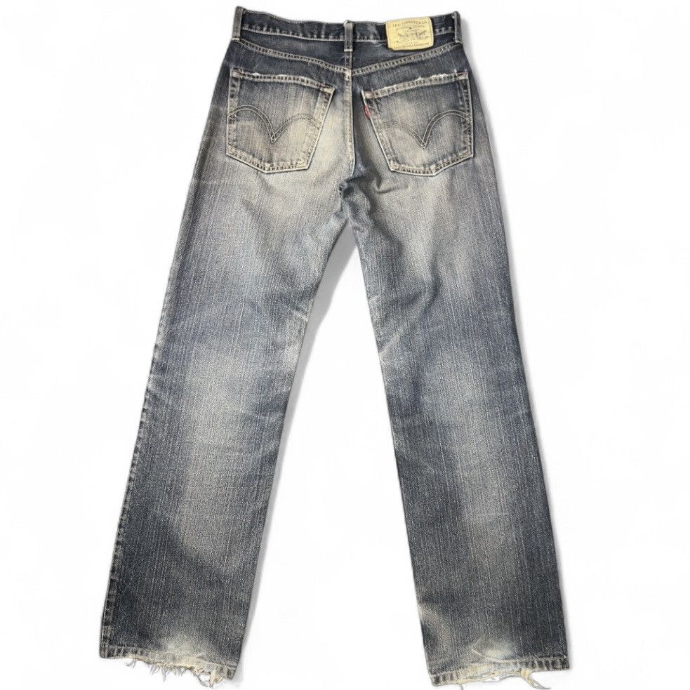 Seditionaries Vintage 90s Levis 502 Tough Distressed Denim W30 Size US 30 / EU 46 - 2 Thumbnail