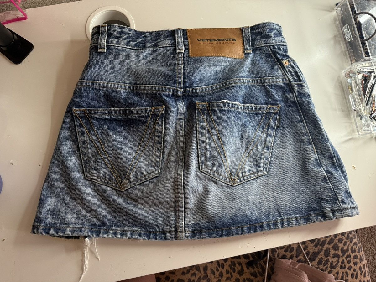 Vetements Mini Denim Vetements skirt Size 25" / US 0 / IT 36 - 1 Thumbnail