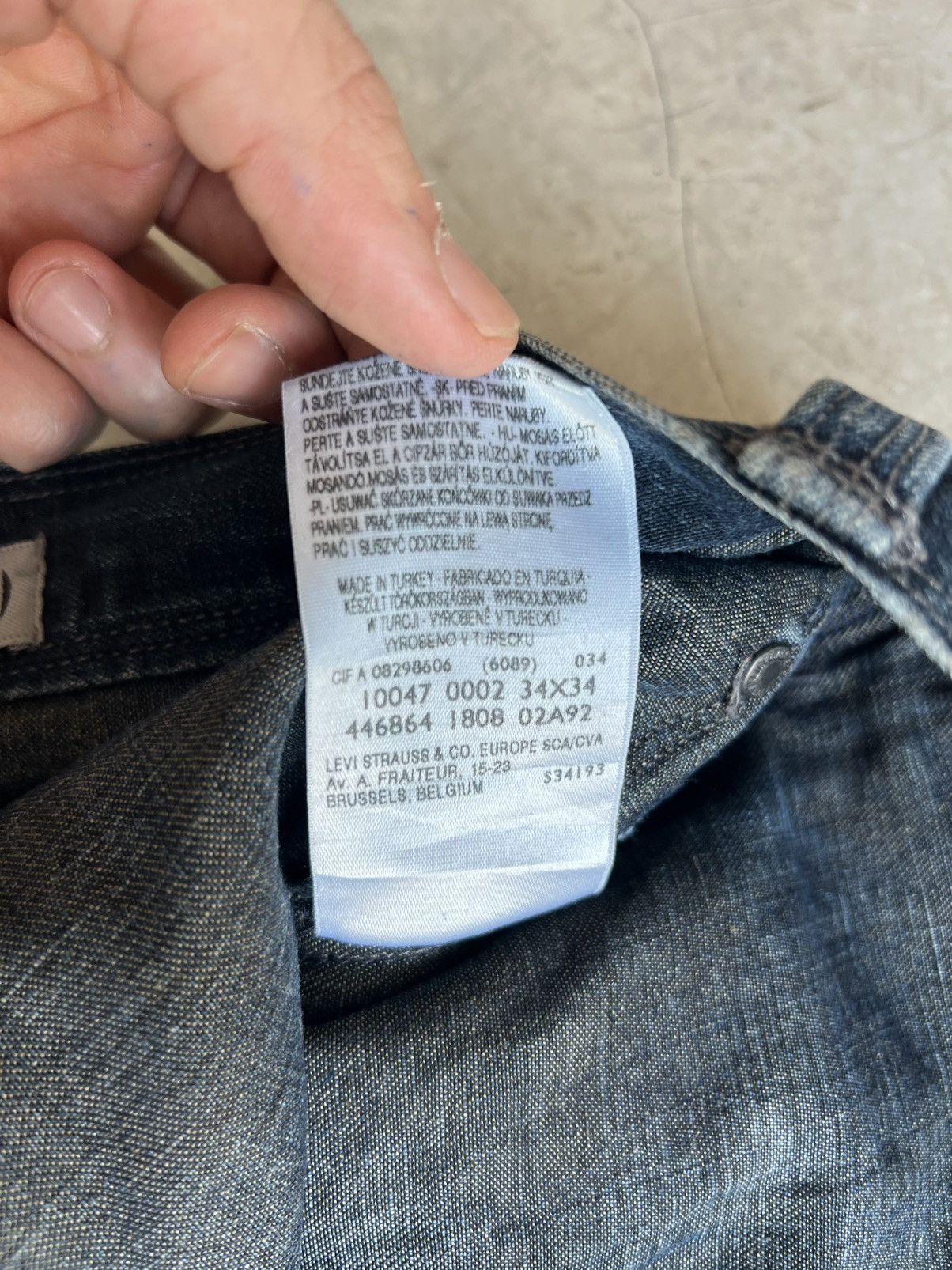 Levi's Levis Engineered Jeans Tag W34 Actual 35x30.5 Size US 34 / EU 50 - 9 Thumbnail