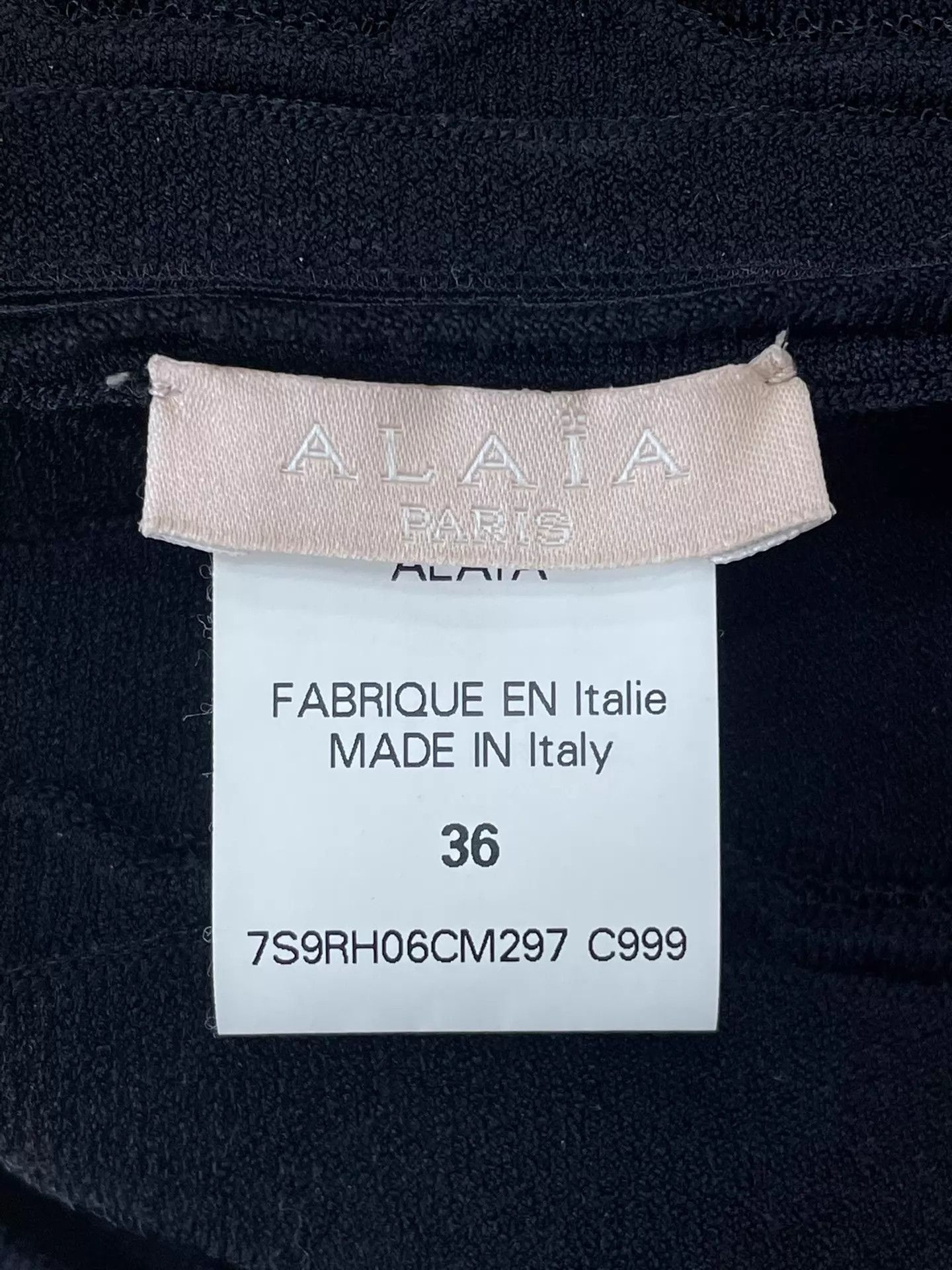 Alaia Alaia Women's Black Knit Waist-Tie Dress 36 New Size XS / US 0-2 / IT 36-38 - 3 Thumbnail