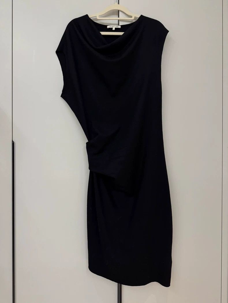 Helmut Lang HELMUT LANG Evening dress, wool sweater dress, three-dimen Size L / US 10 / IT 46 - 3 Thumbnail