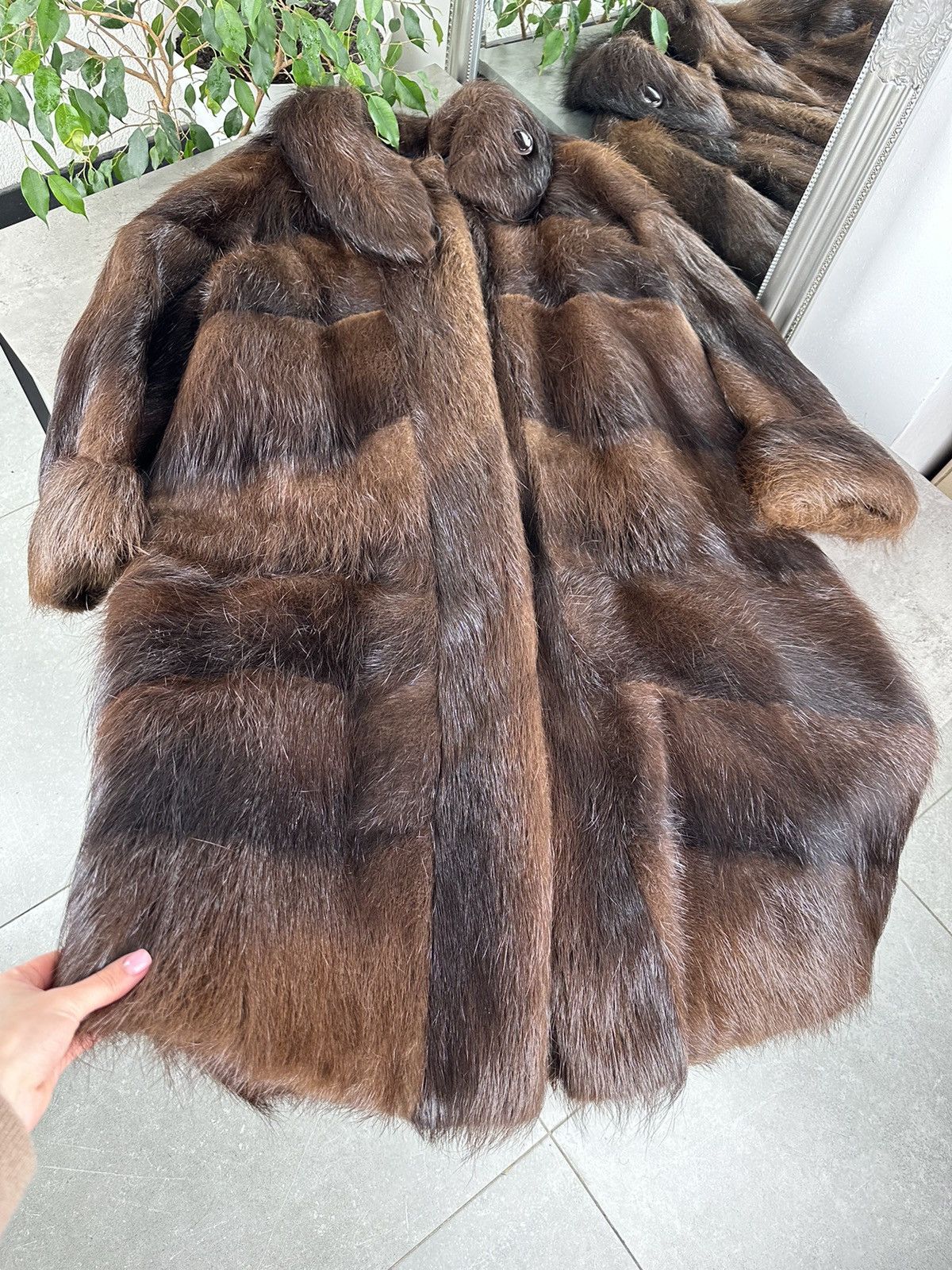 Japanese Brand Vintage Natural Fur Coat Size M / US 6-8 / IT 42-44 - 6 Thumbnail