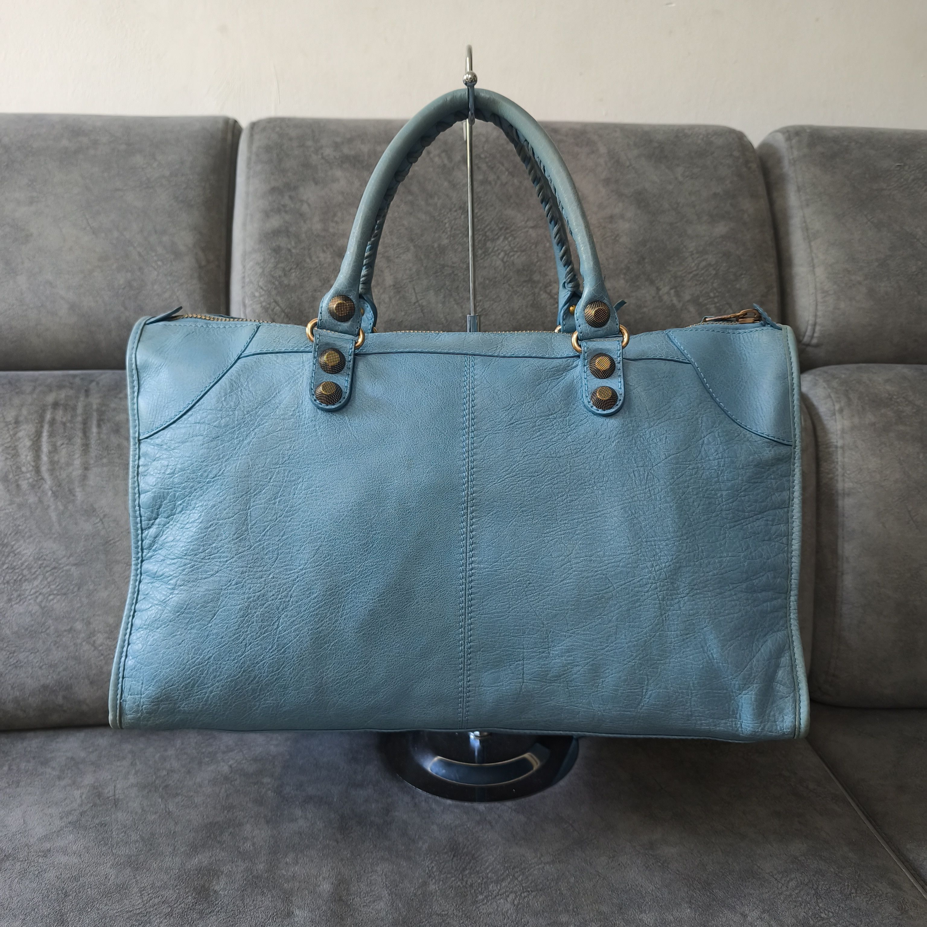 Balenciaga BALENCIAGA 2000s - Work Lambskin Giant Hardware City Bag Size ONE SIZE - 4 Thumbnail