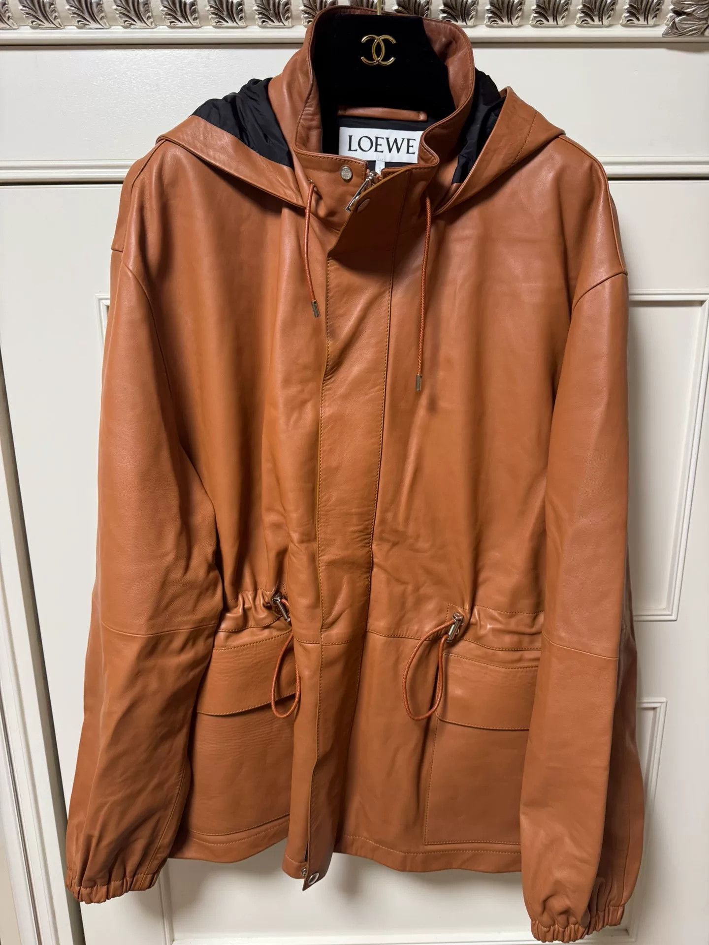 Loewe LOEWE Men's Casual Leather Jacket Size US L / EU 52-54 / 3 - 1 Thumbnail