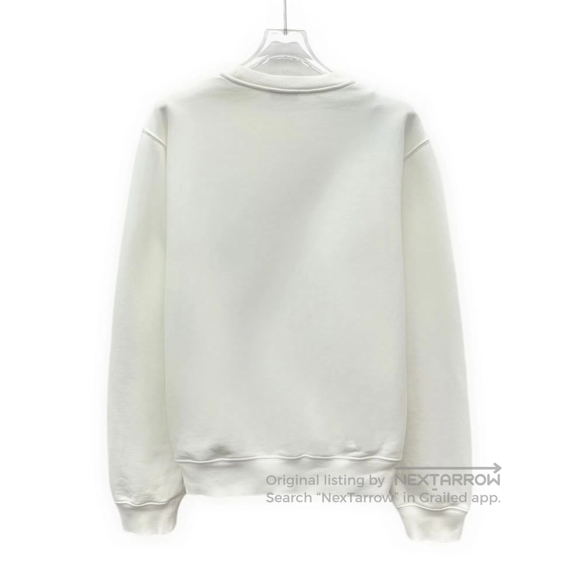 Dior Dior White letter embroidered cotton crew neck long-sleeve Size US S / EU 44-46 / 1 - 2 Thumbnail