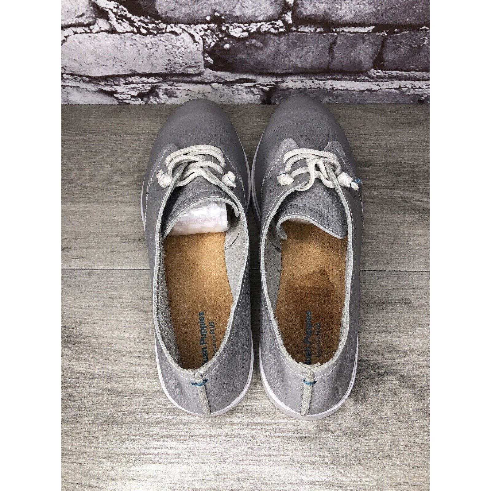 Hush Puppies Hush Puppies Bounce Plus Gray Leather Lightweight Sneakers W Size US 12 / IT 42 - 6 Thumbnail